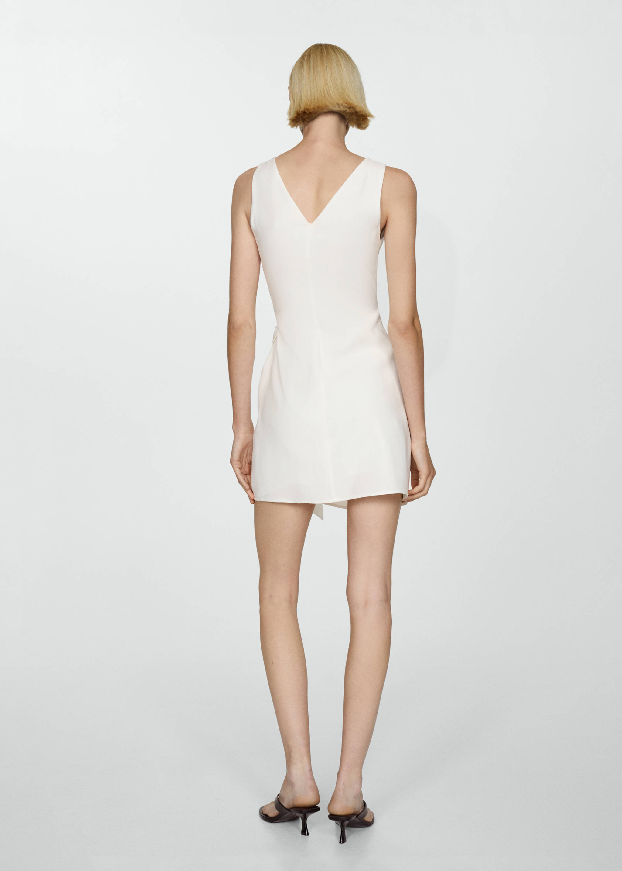 Vestido cruzado lazo - Reverso del artículo