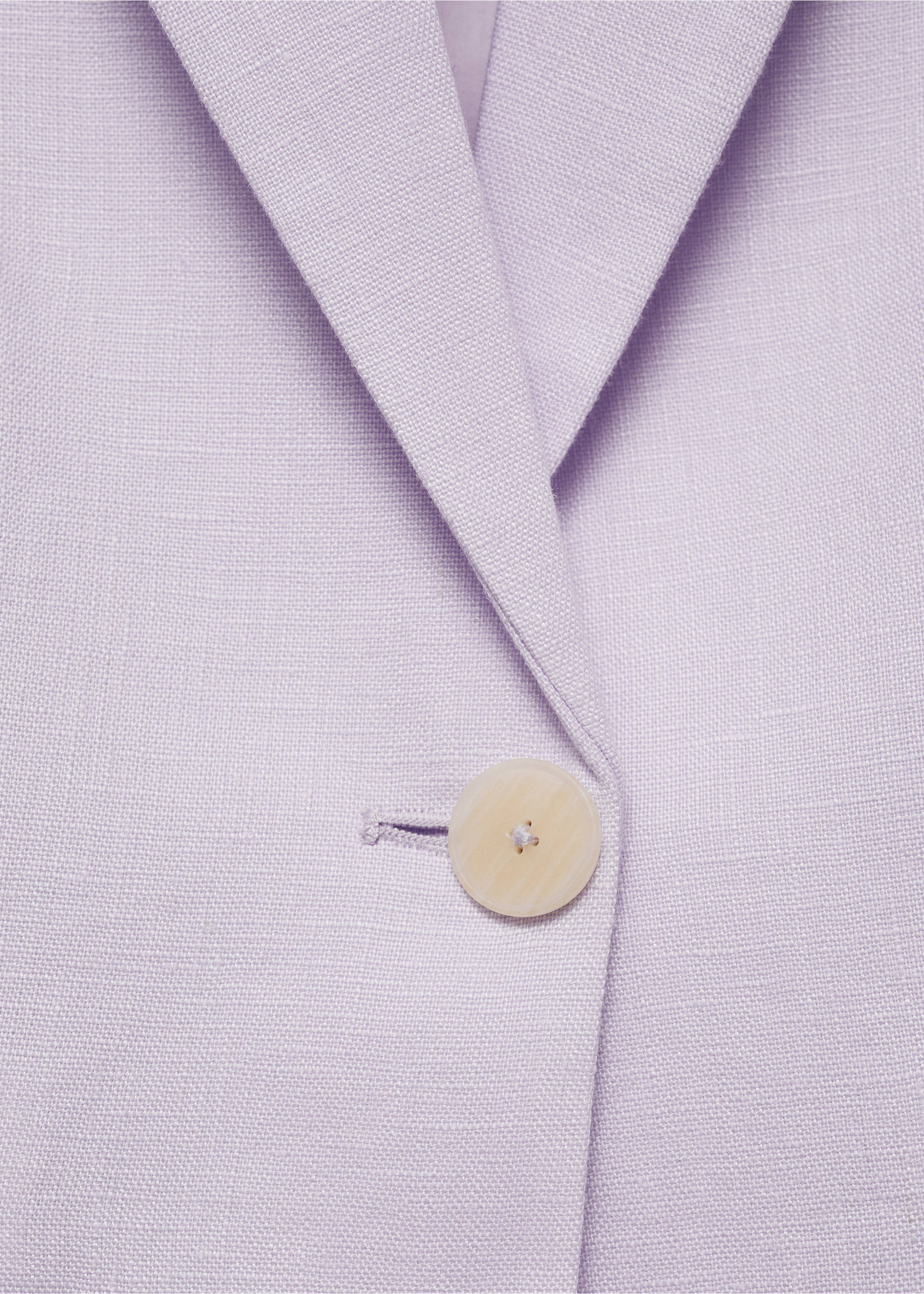 Blazer traje crop lino - Detalle del artículo 0, Morado claro/pastel. Ref: 77040371-00.