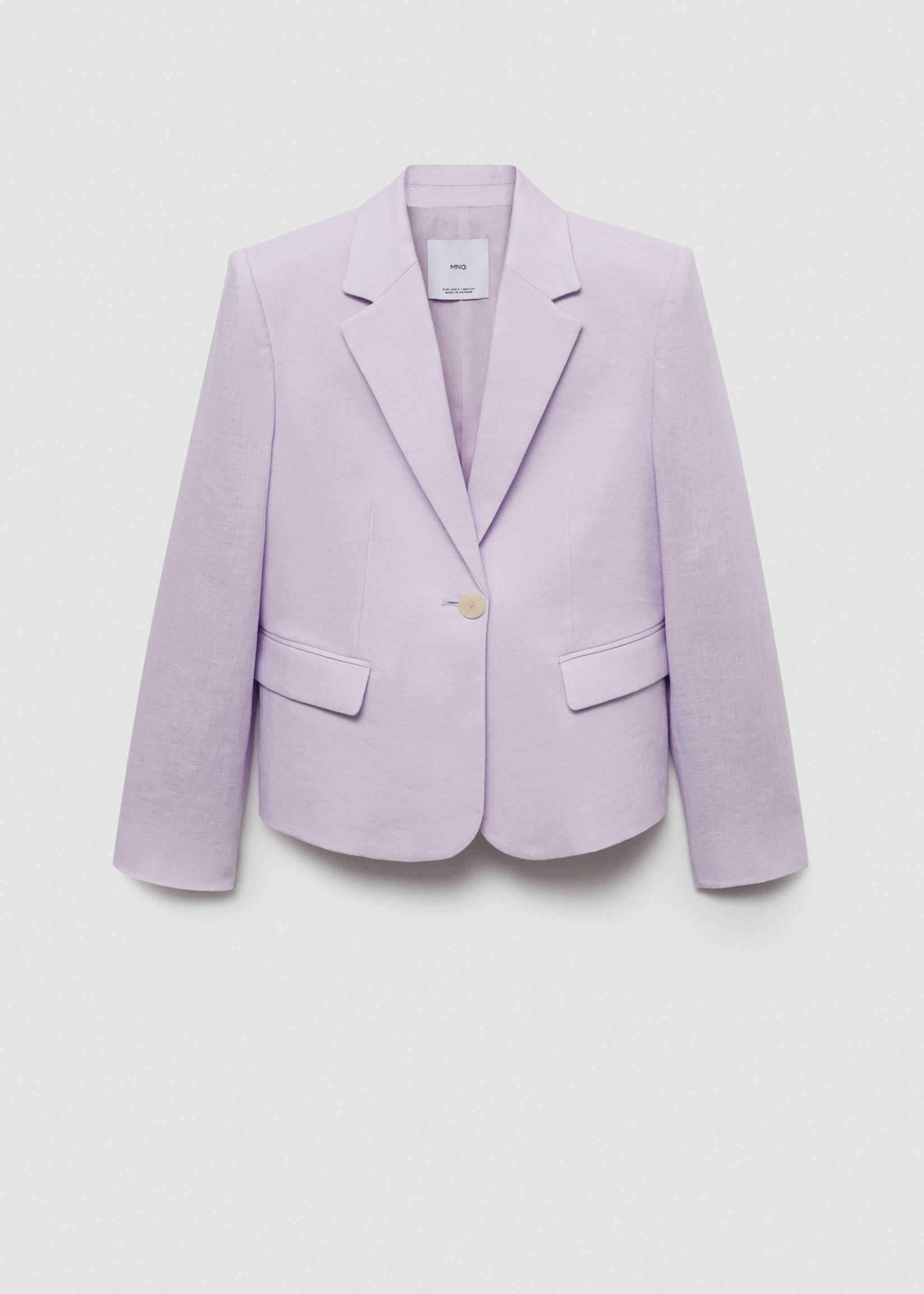 Cropped linen suit blazer - Article without model