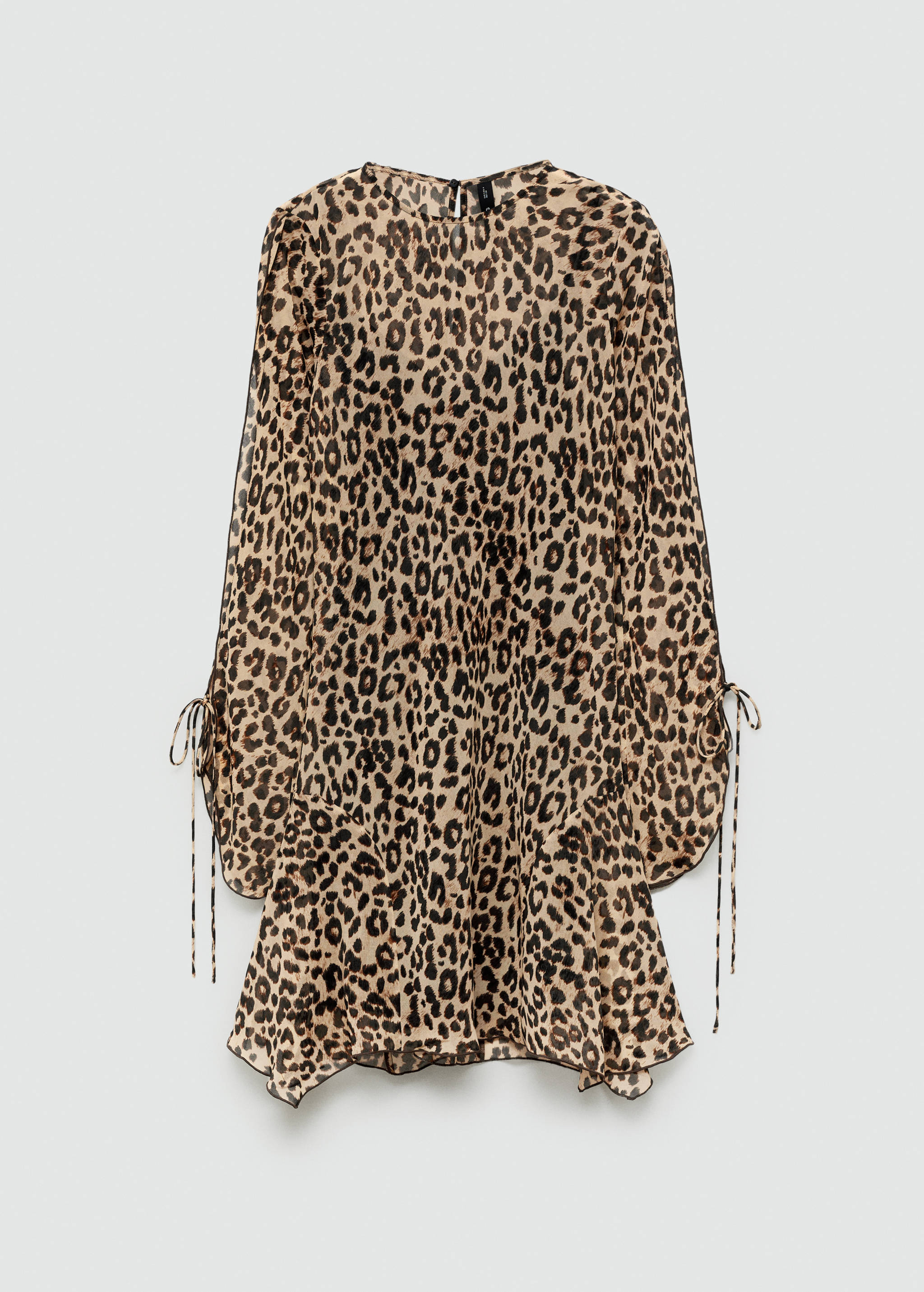 Short leopard-print dress - Article without model