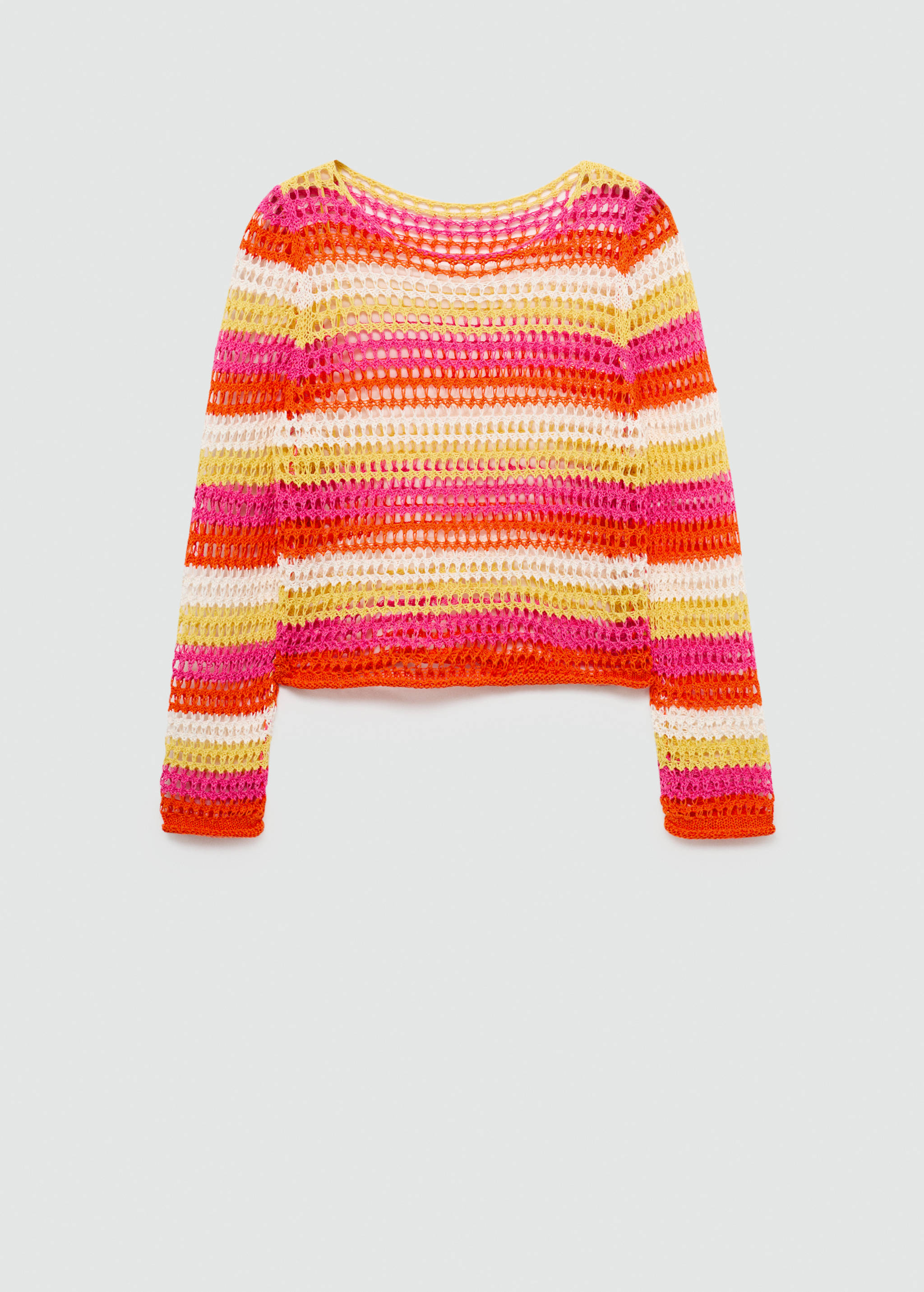 Gecombineerde crochet trui - Artikel zonder model
