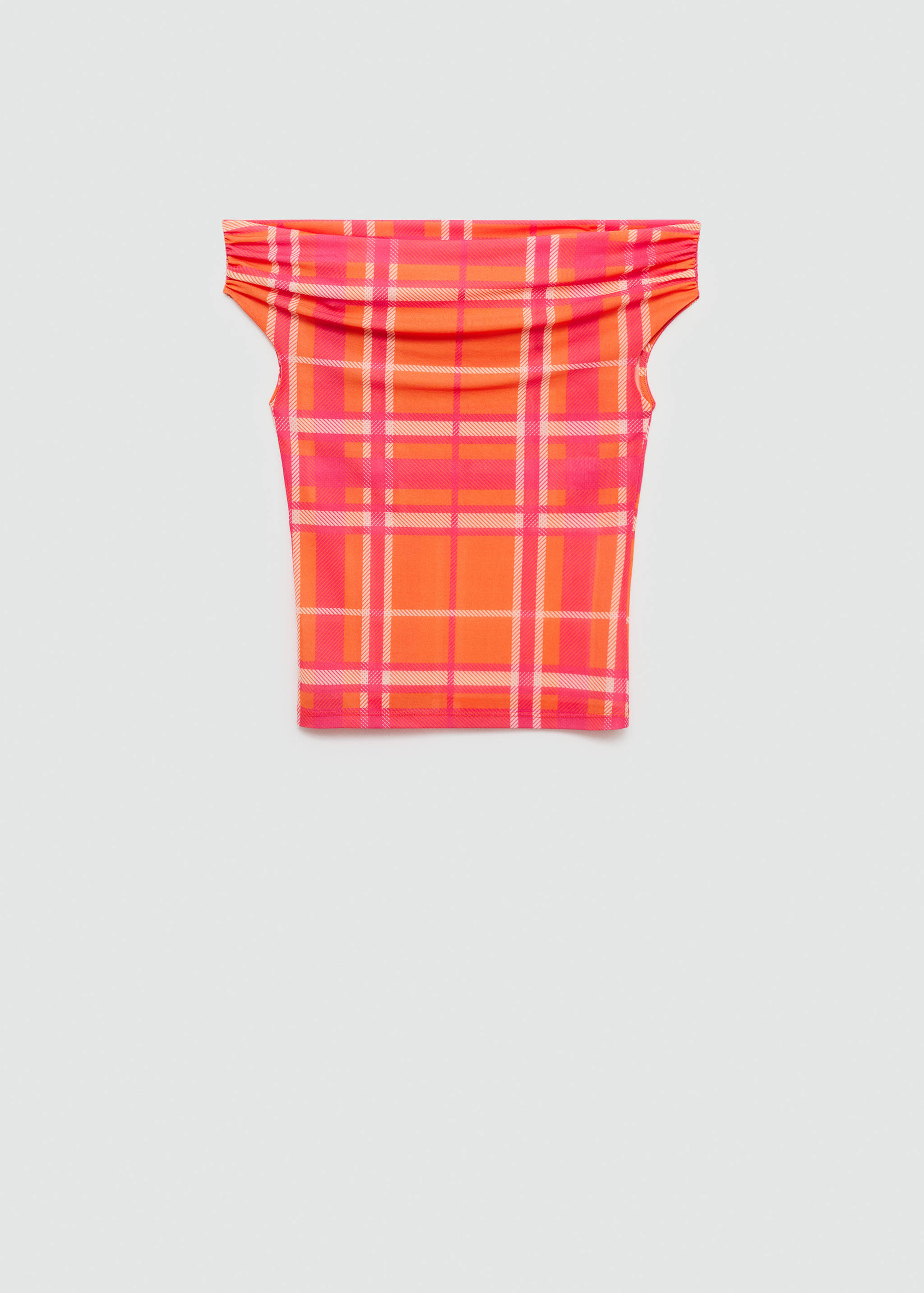 Printed boat-neck top - Article without model