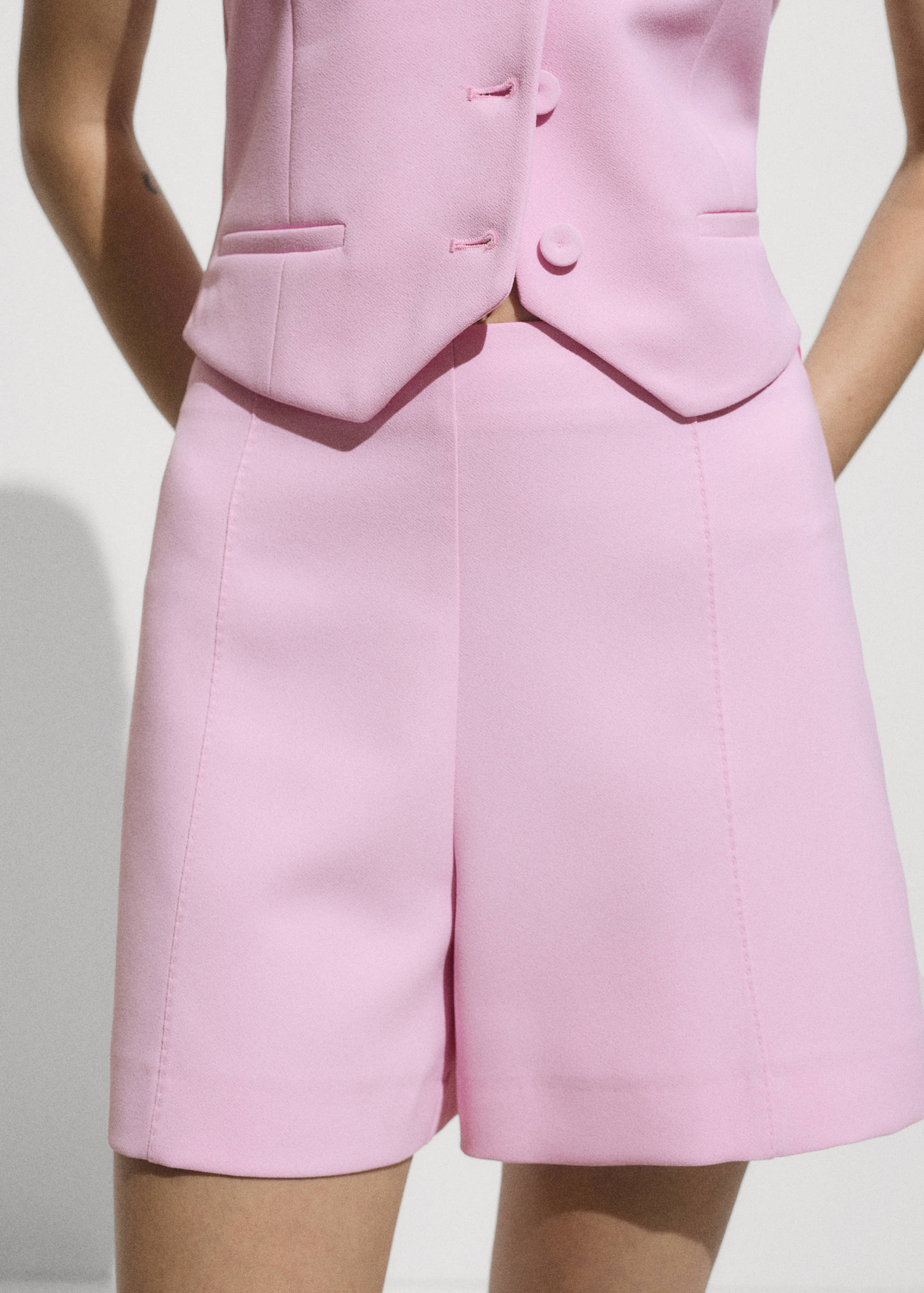 直筒中腰短裤 - null