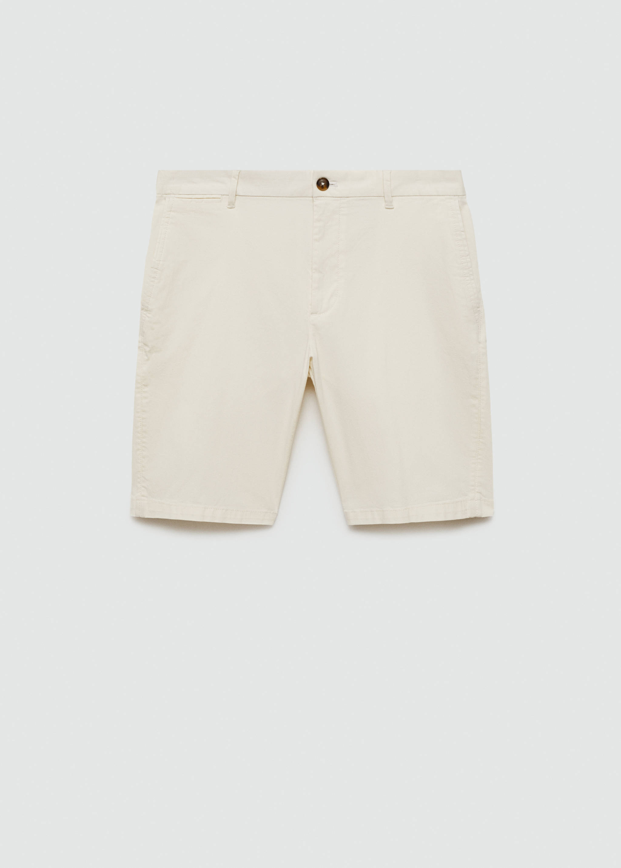 Slim-fit chino cotton bermuda shorts - Article without model