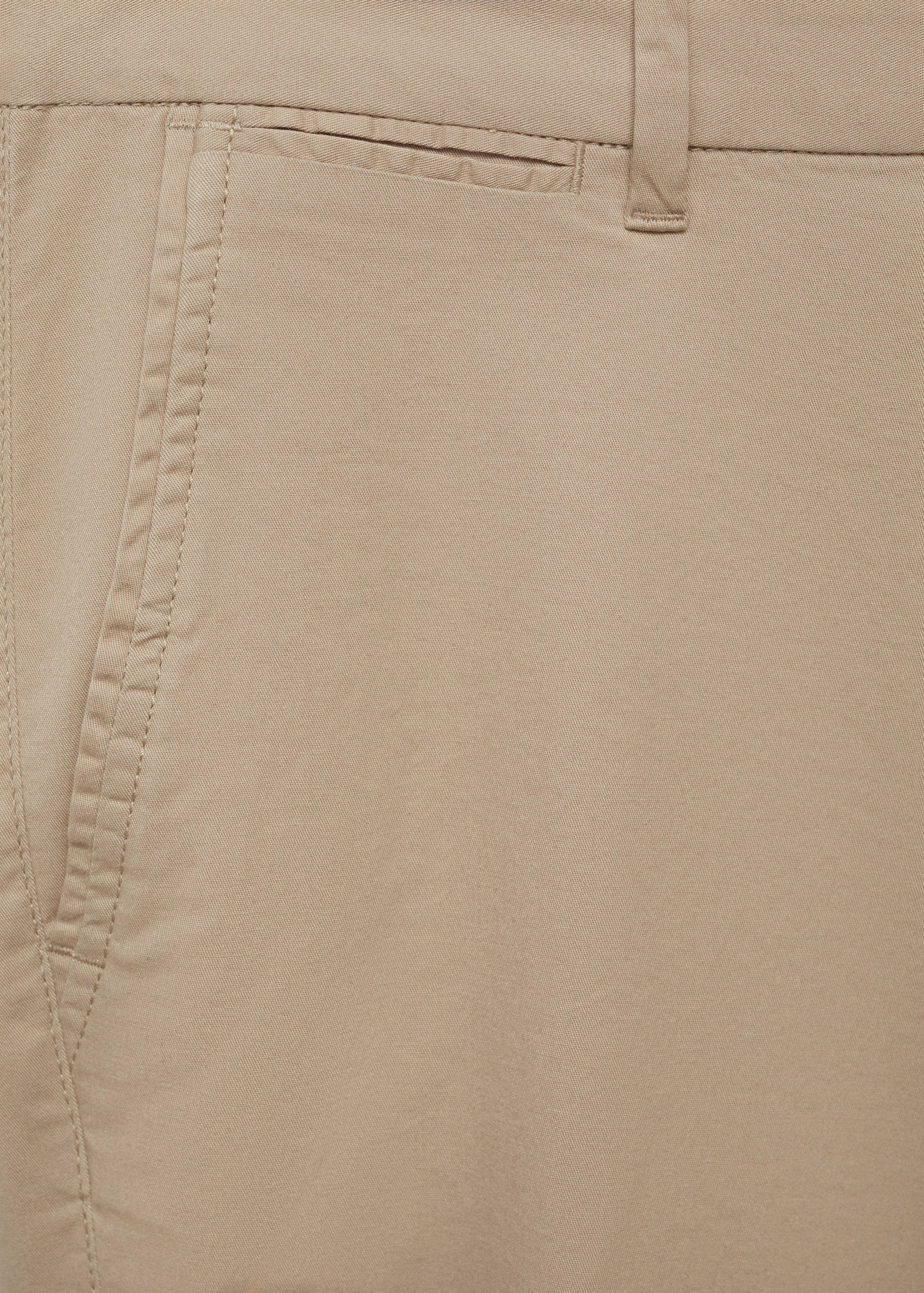Slim-fit chino cotton bermuda shorts - Details of the article 0