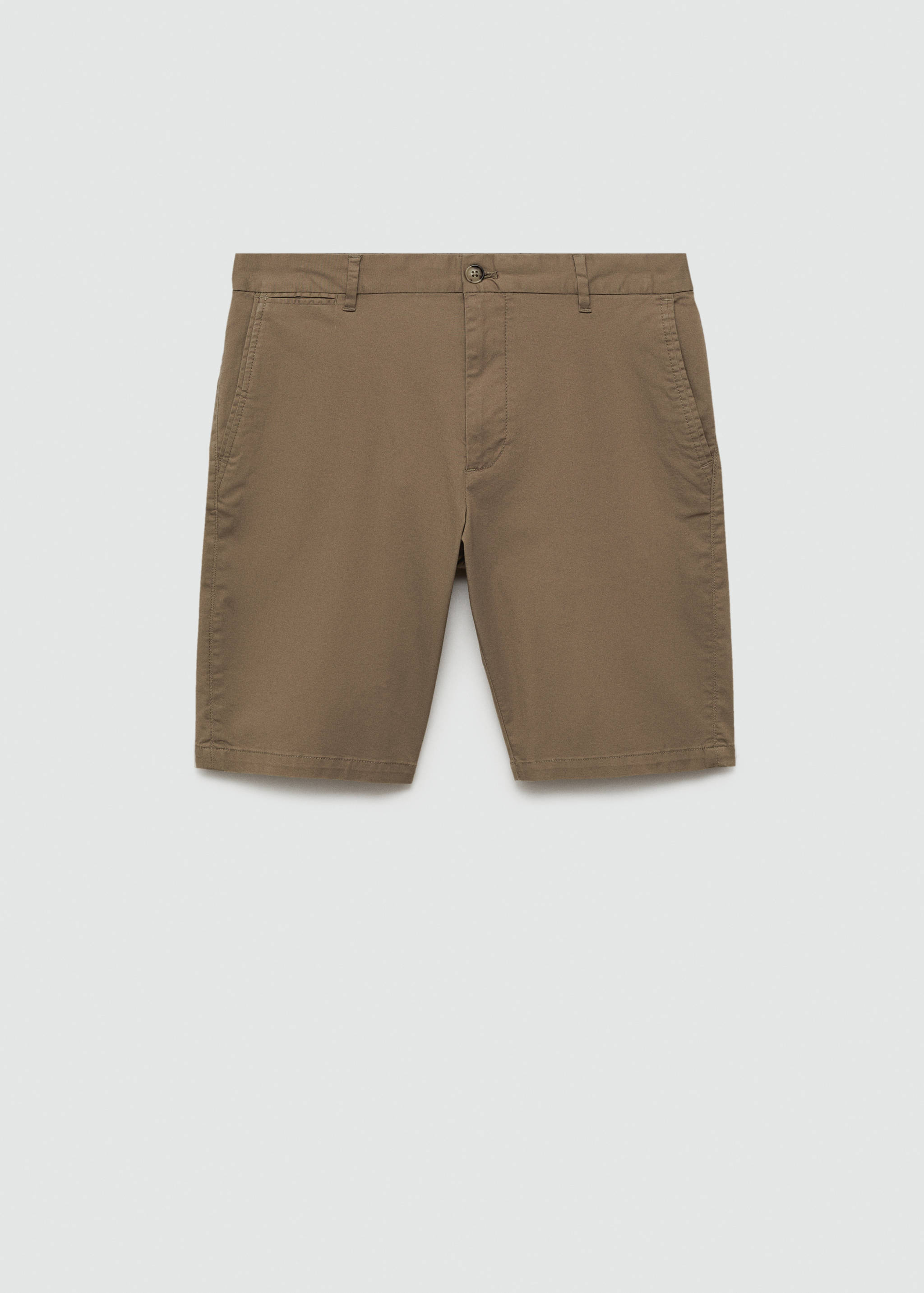 Slim-fit chino cotton bermuda shorts - Article without model