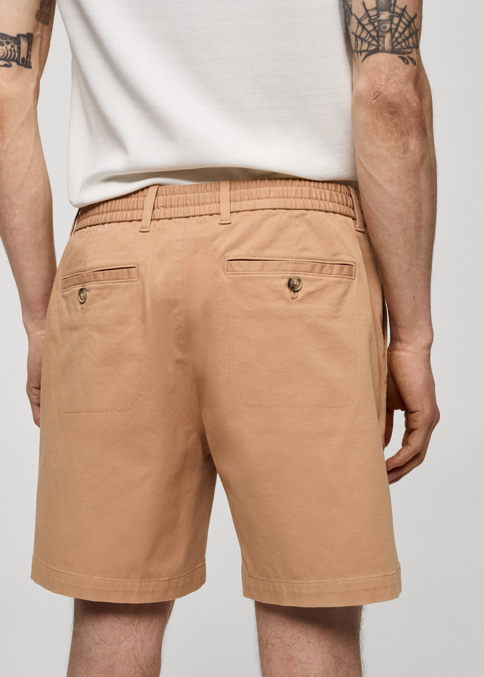 Cotton shorts with drawstring - Details of the article 6