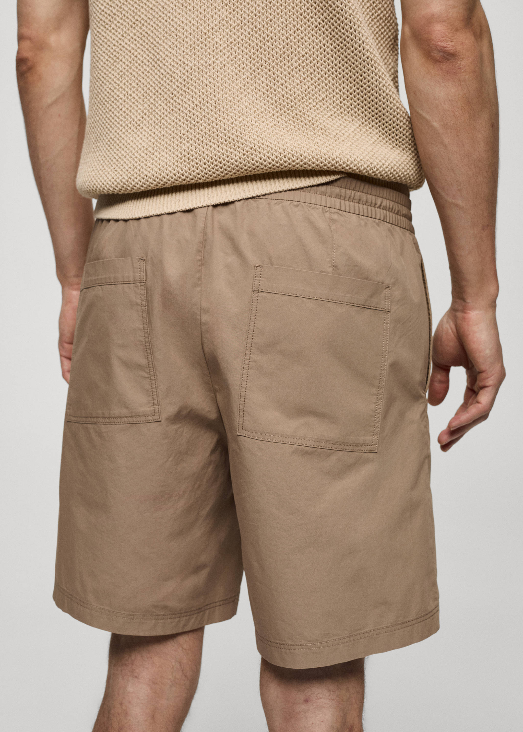 100% cotton bermuda shorts with drawstring - Details of the article 6