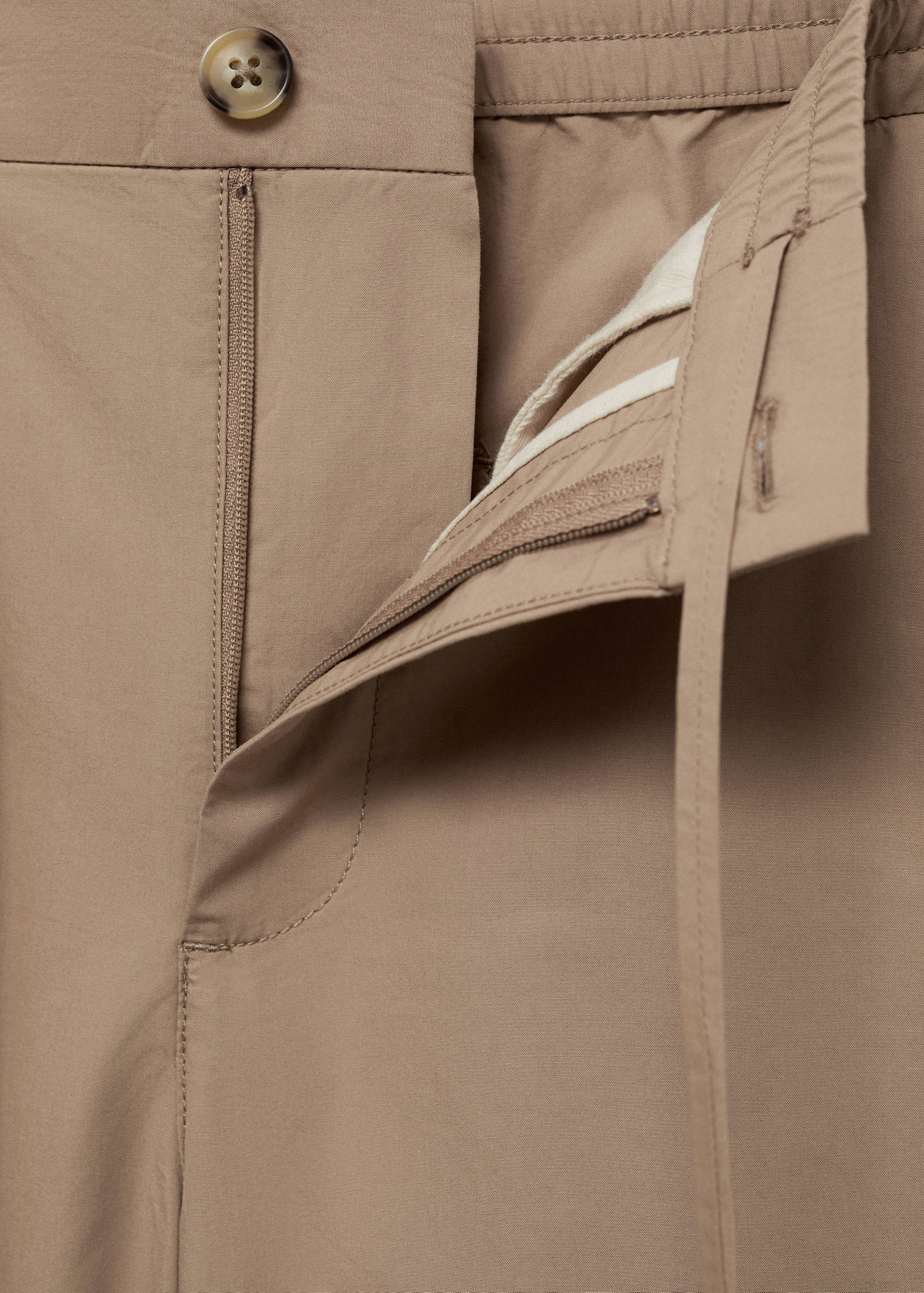 100% cotton bermuda shorts with drawstring - Details of the article 8