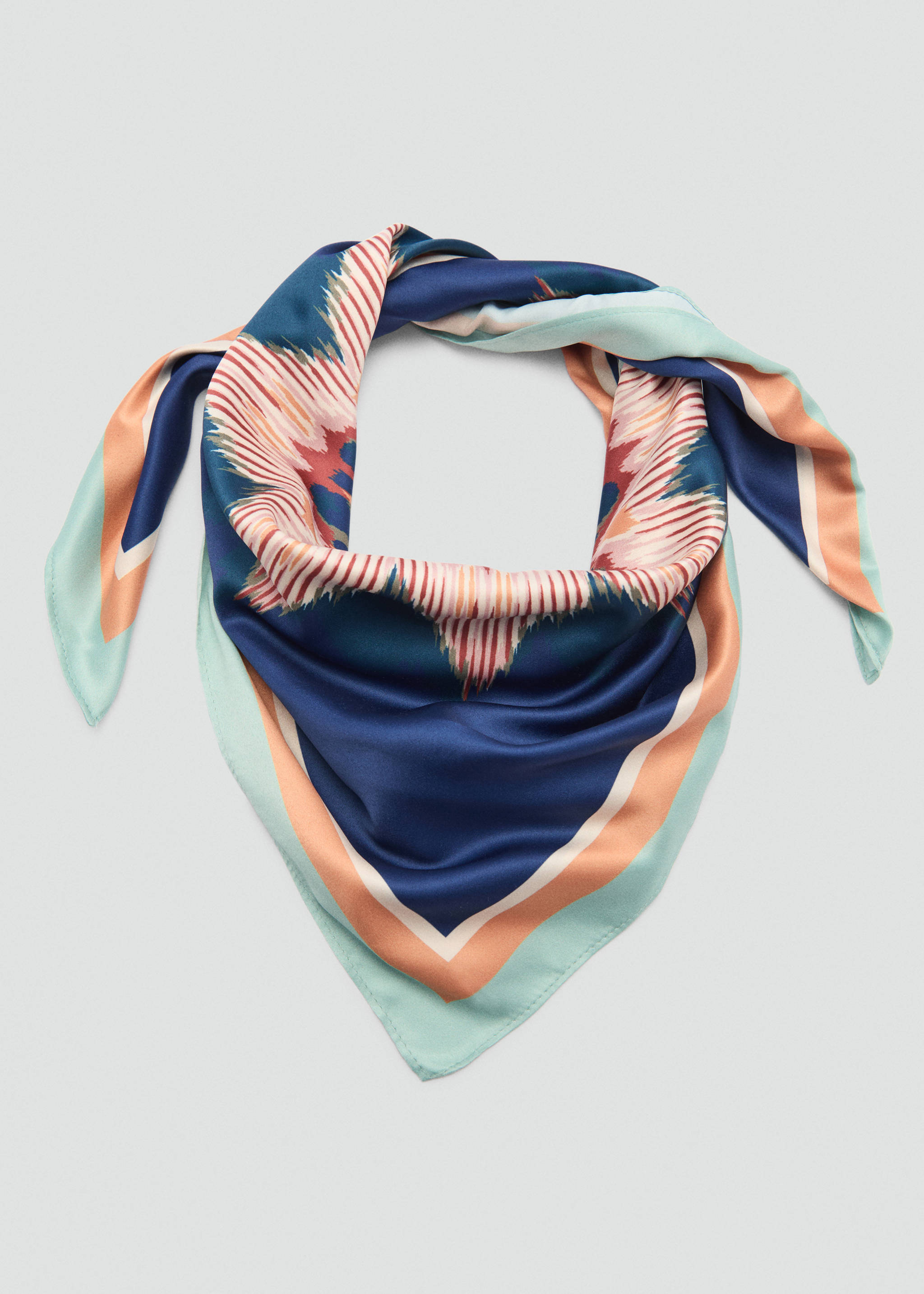 Multicolour print scarf - Details of the article 1