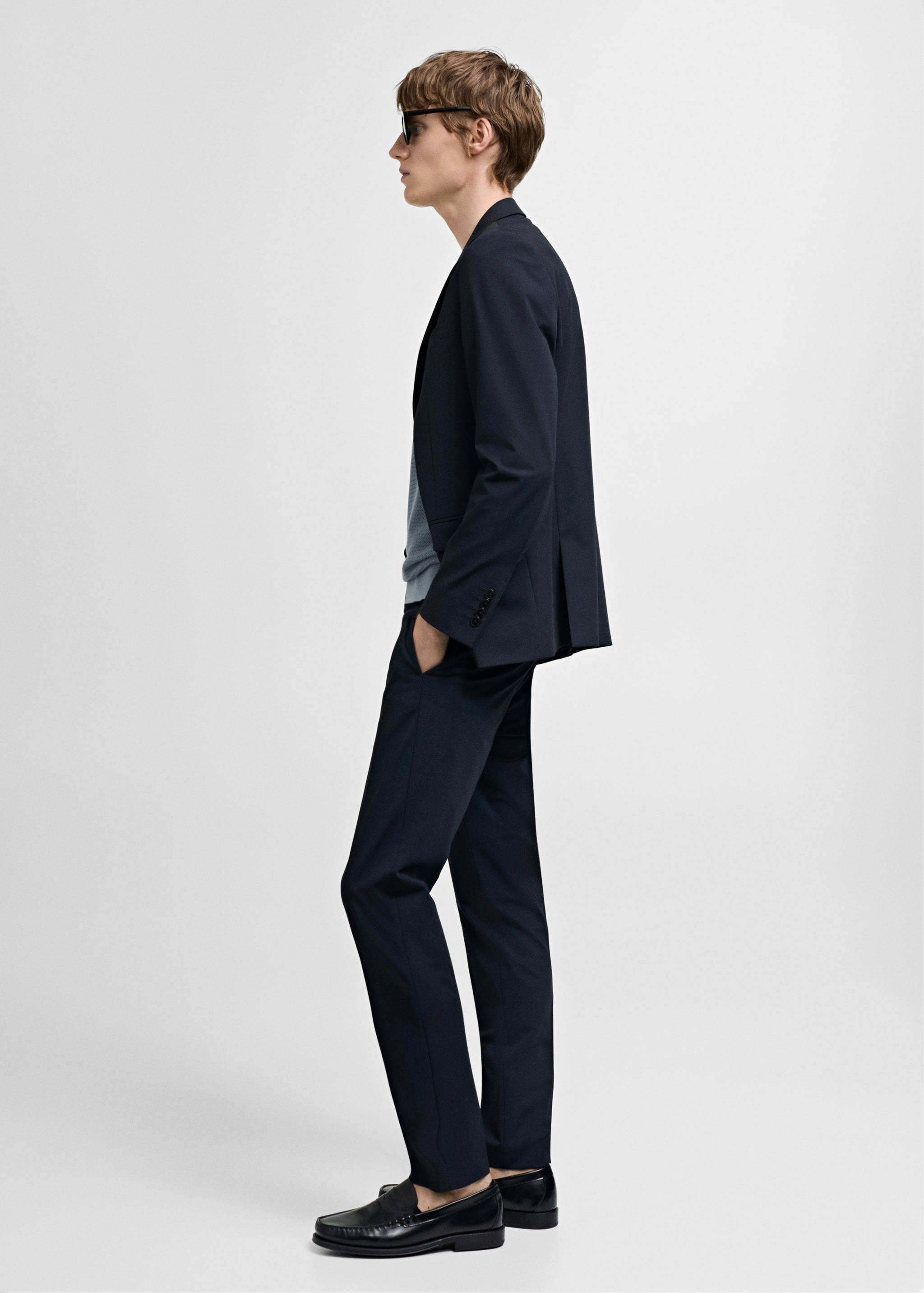 Super slim-fit suit jacket in stretch fabric - Details of the article 2