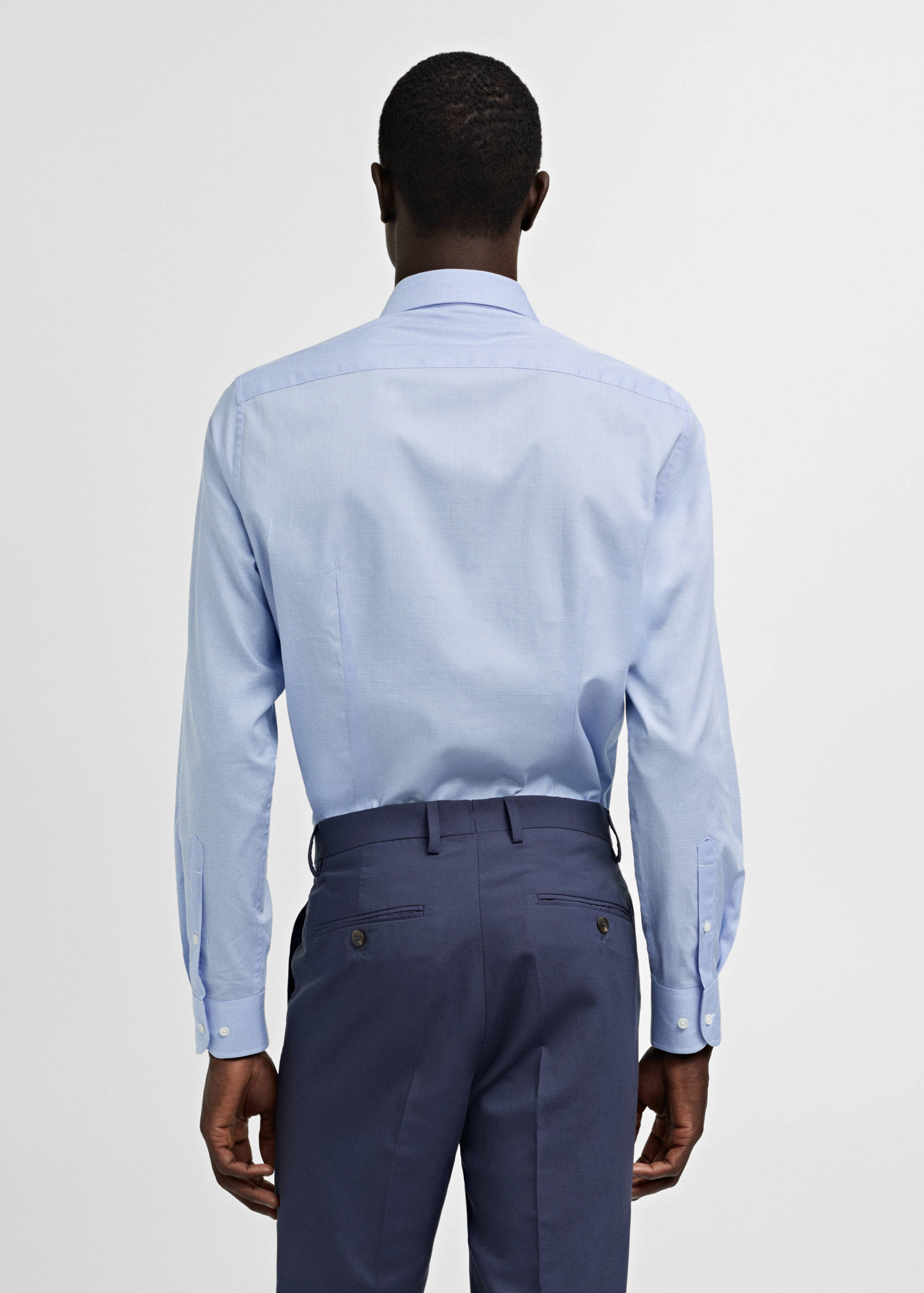 Chemise costume slim-fit twill micro-imprimé - Verso de l’article