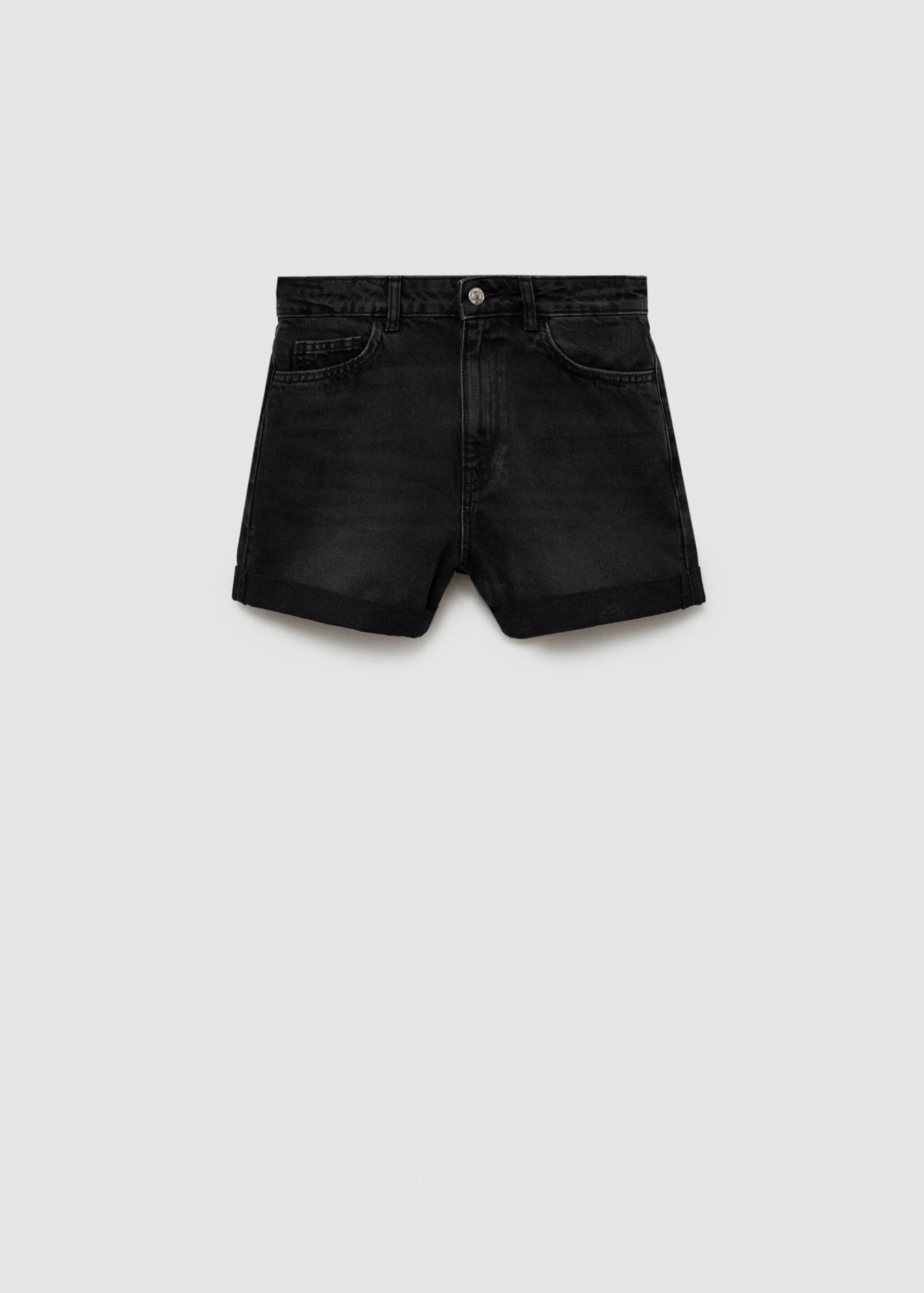 High-waisted mom-fit denim shorts - Article without model