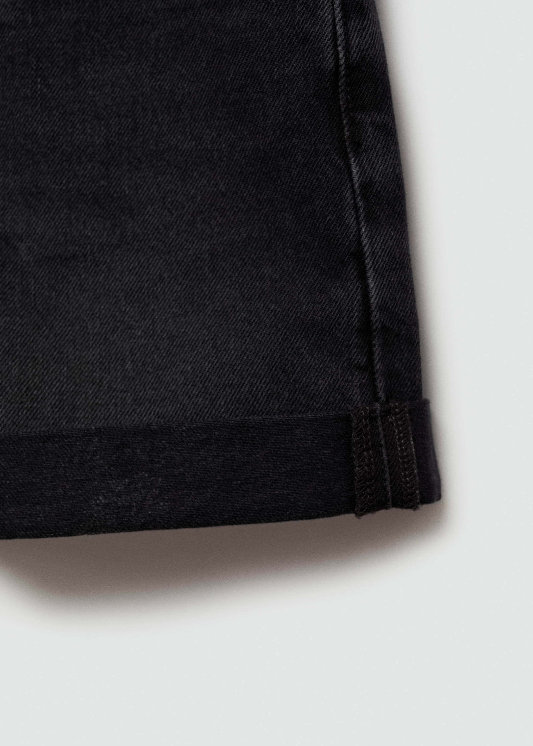 High-waisted mom-fit denim shorts - Details of the article 0