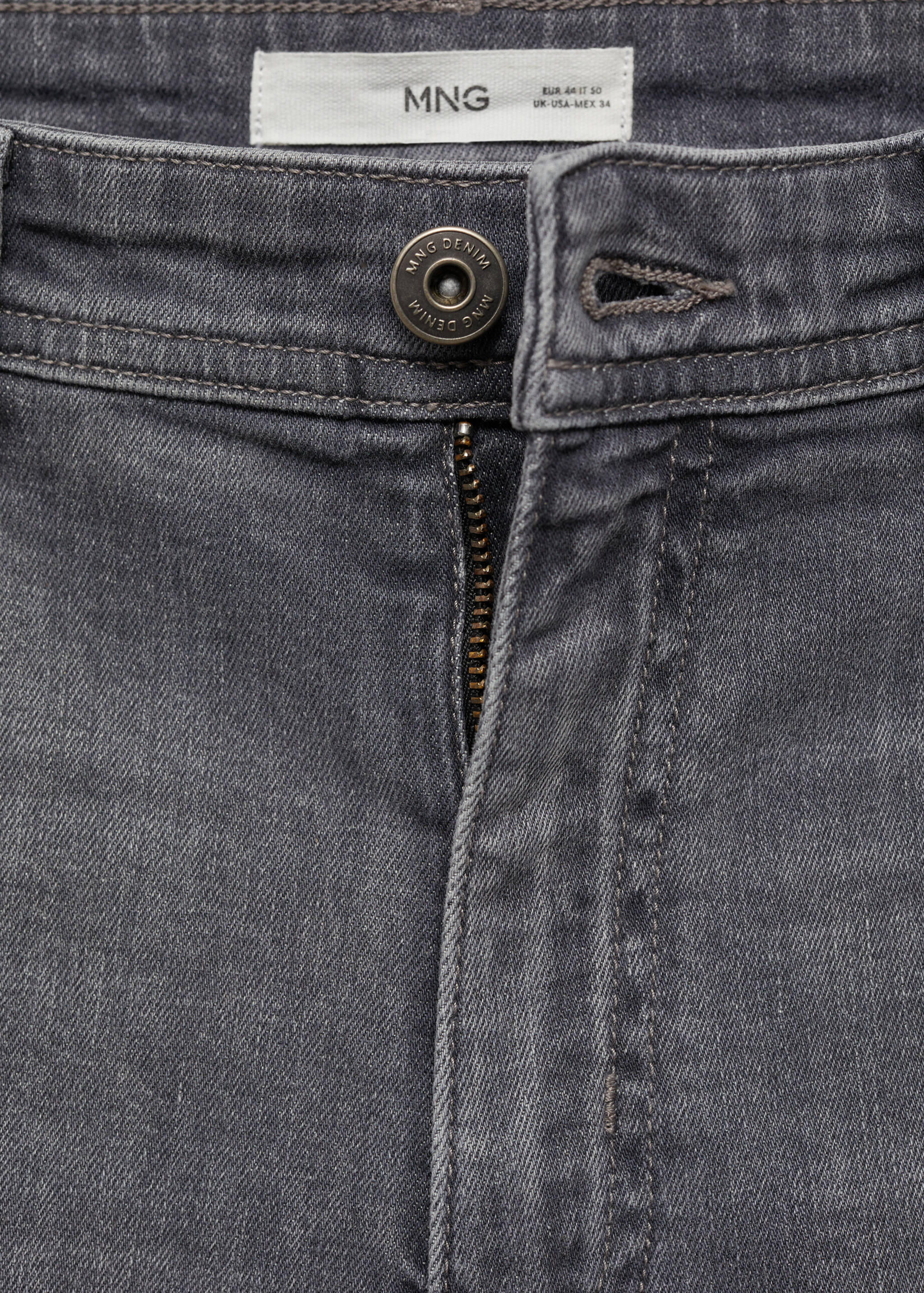Slim-fit denim bermuda shorts - Details of the article 8