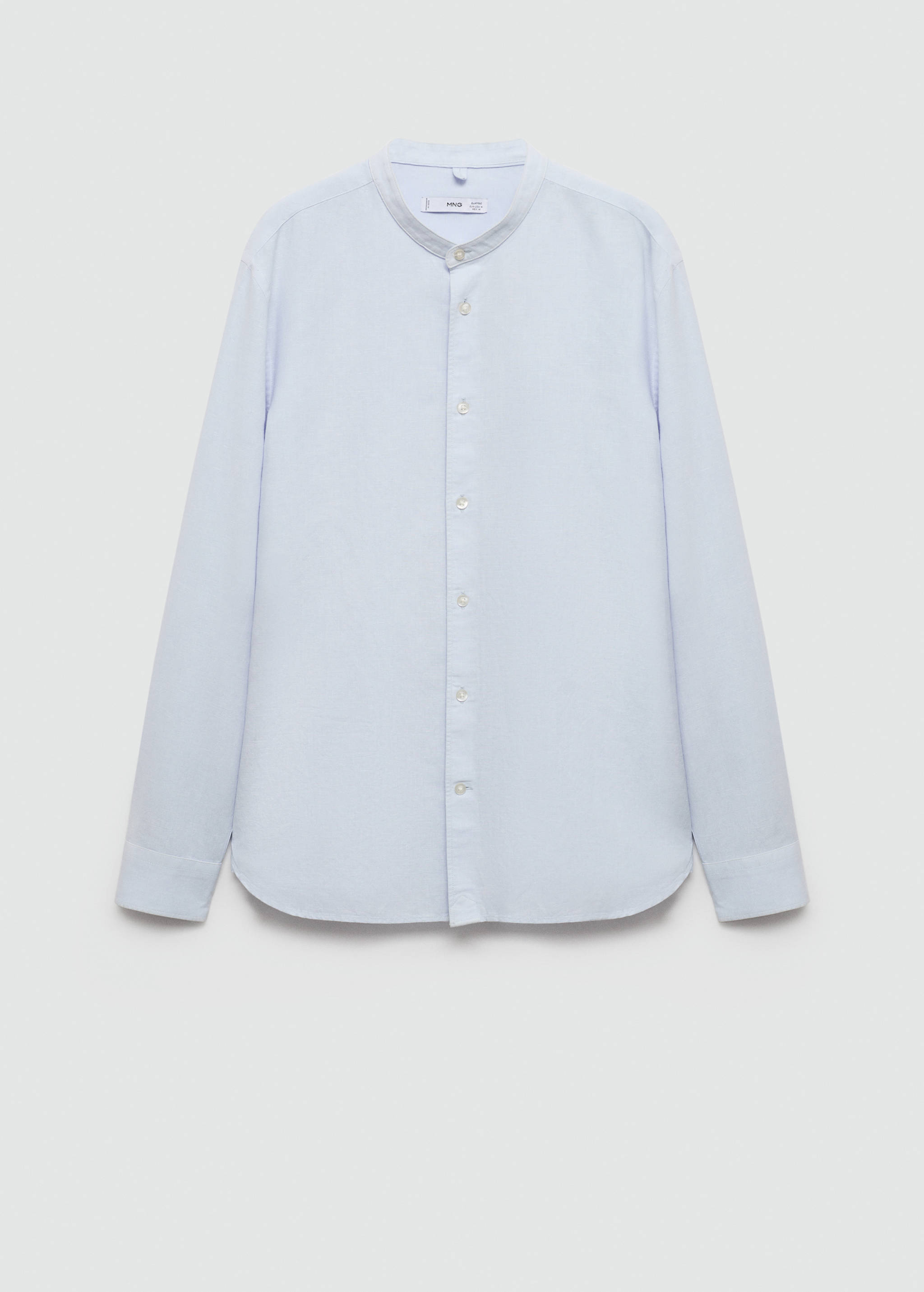 Chemise classic-fit lin col Mao - Article sans modèle