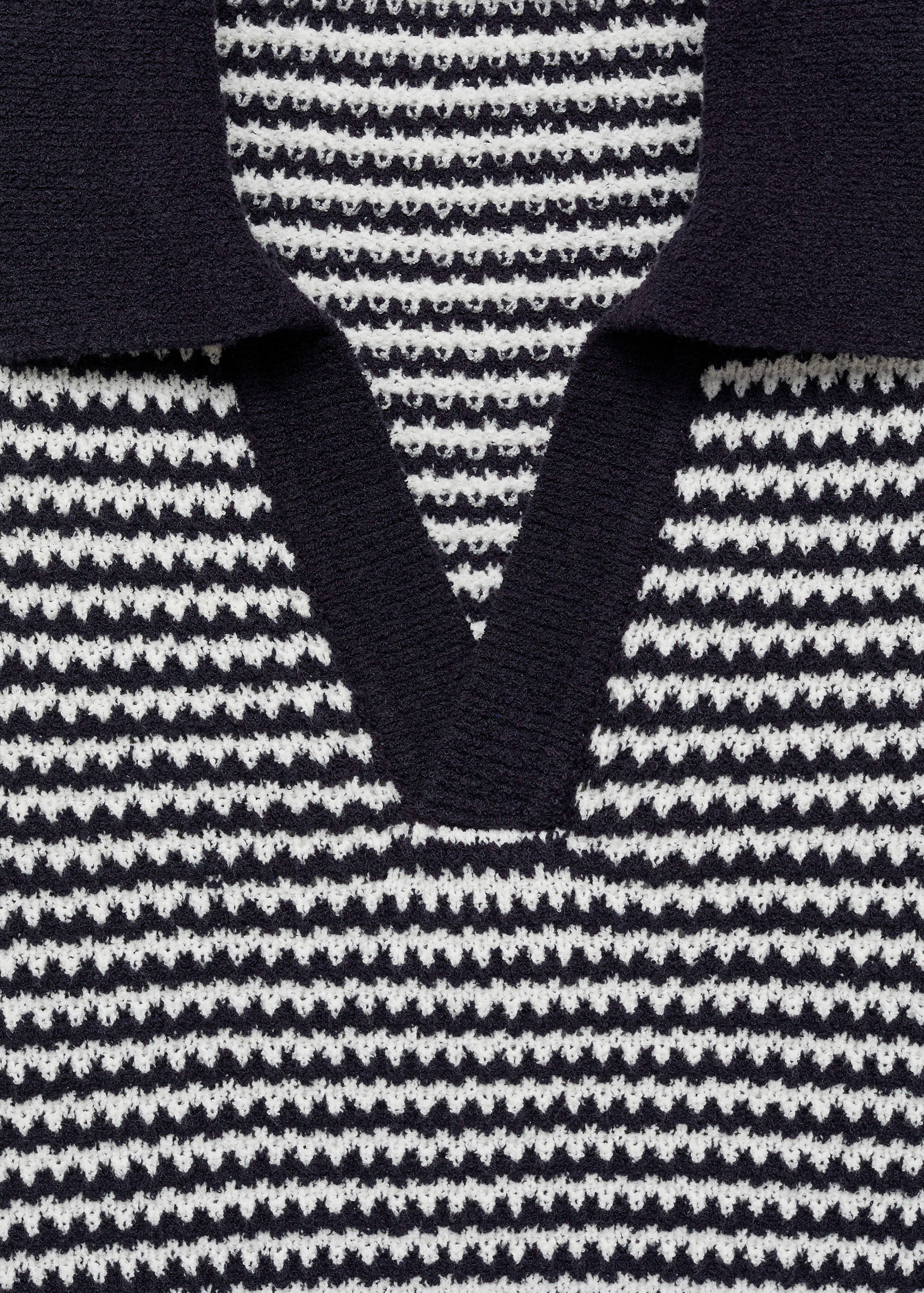 Polo punto rayas cuello contraste - Detalle del artículo 8