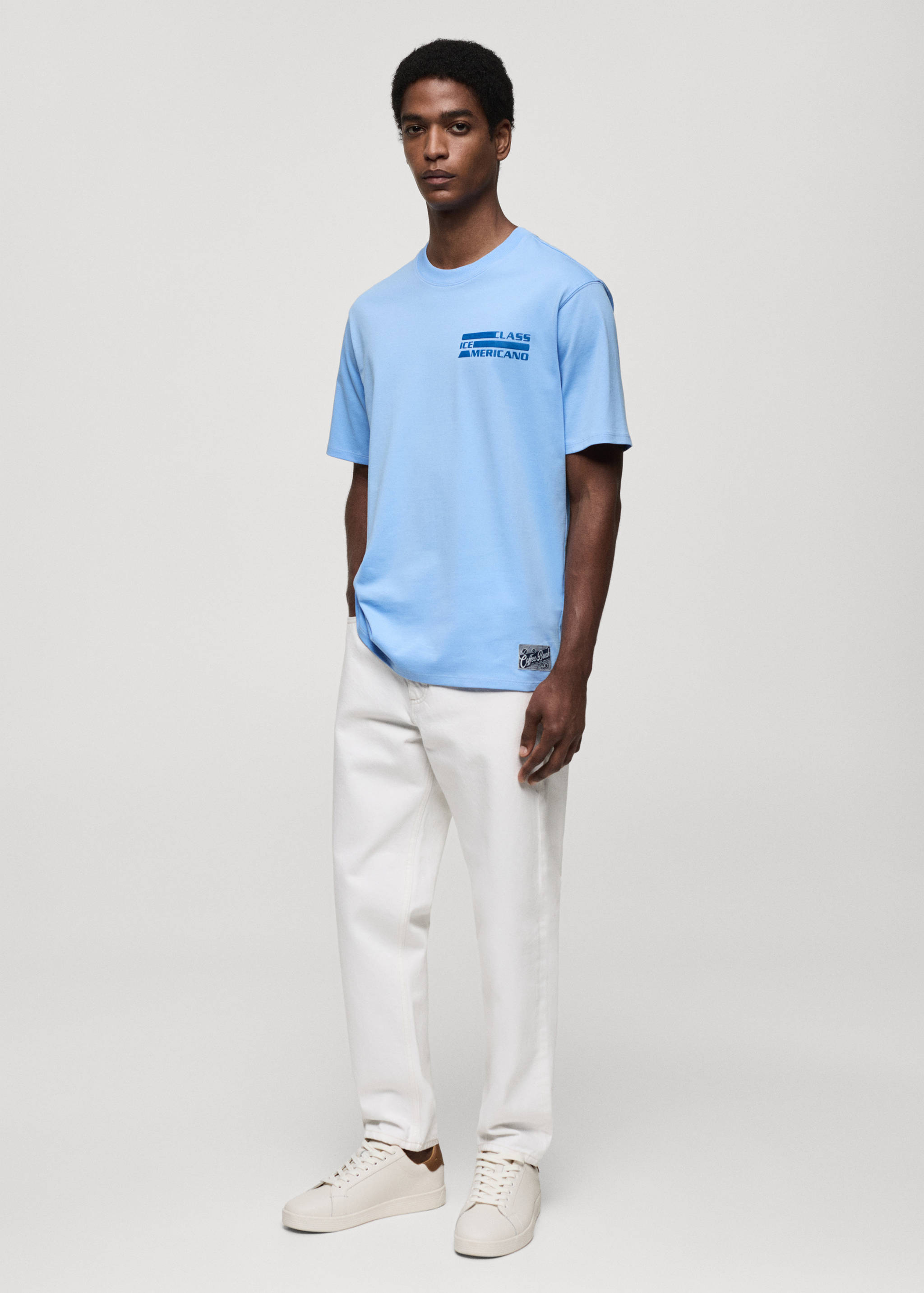 T-shirt 100 % coton imprimé - Plan général