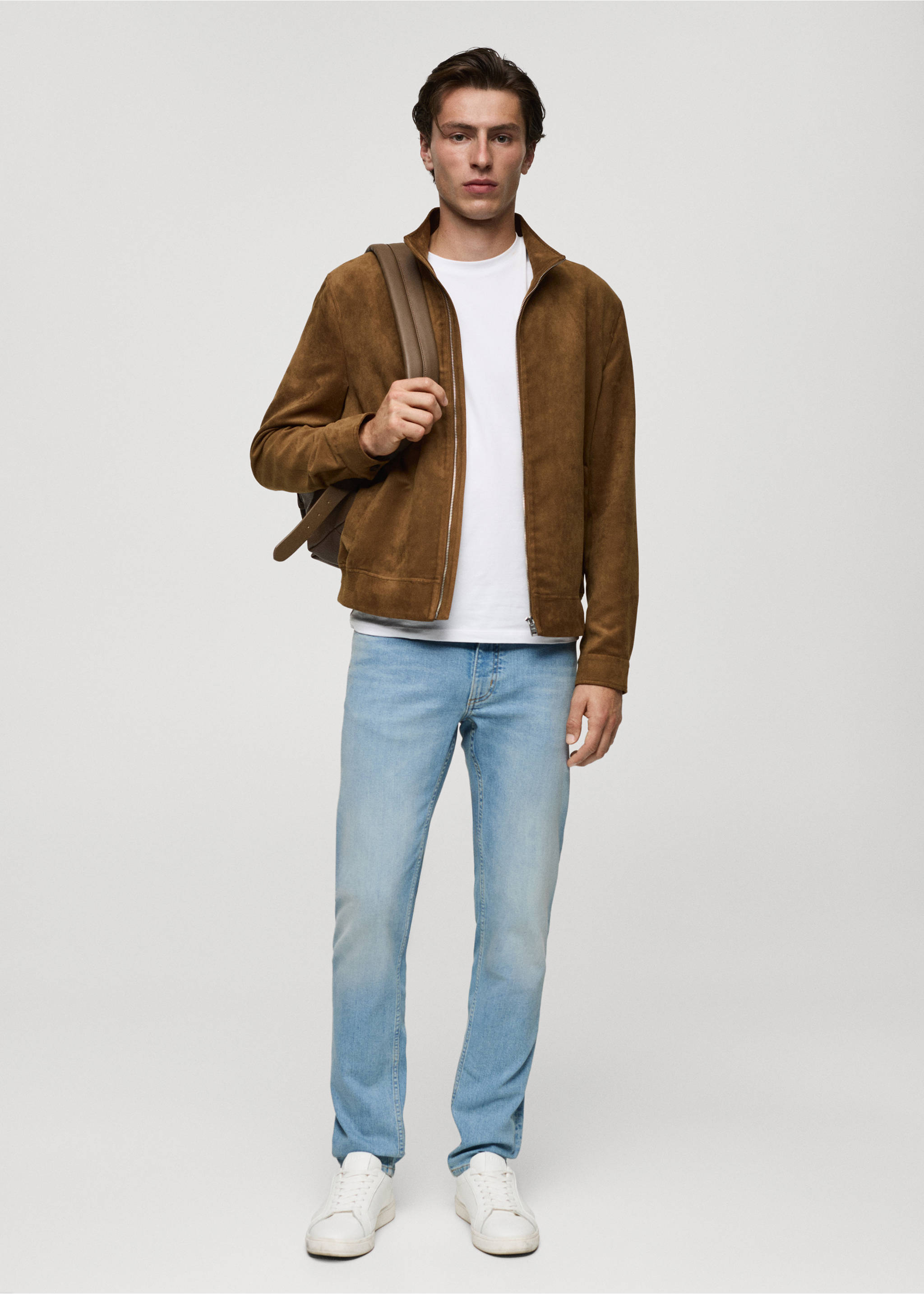 Jeans Jan slim fit - Plano general, Azul claro. Ref: 77040595-00.