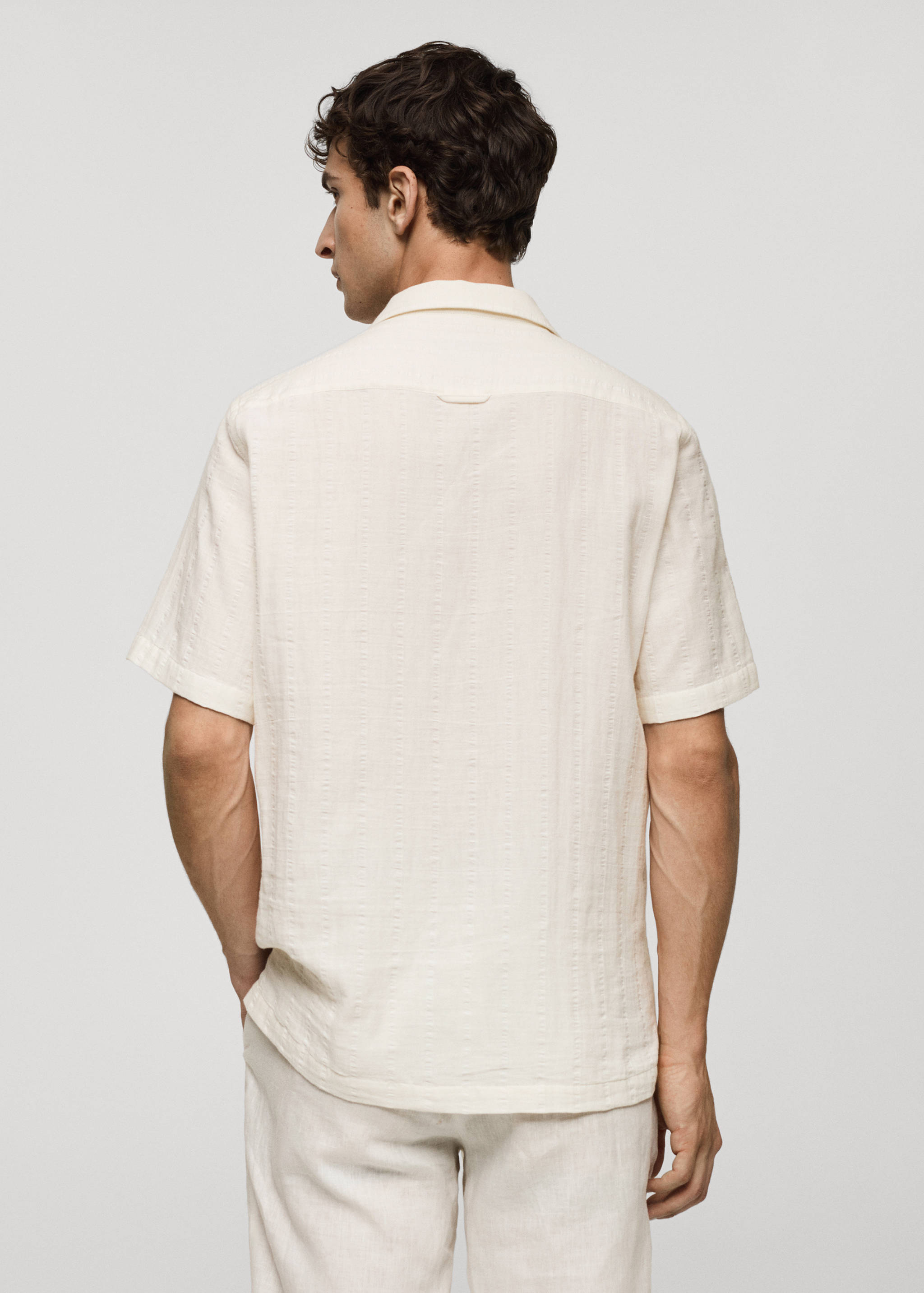 Chemise regular-fit coton seersucker - Verso de l’article