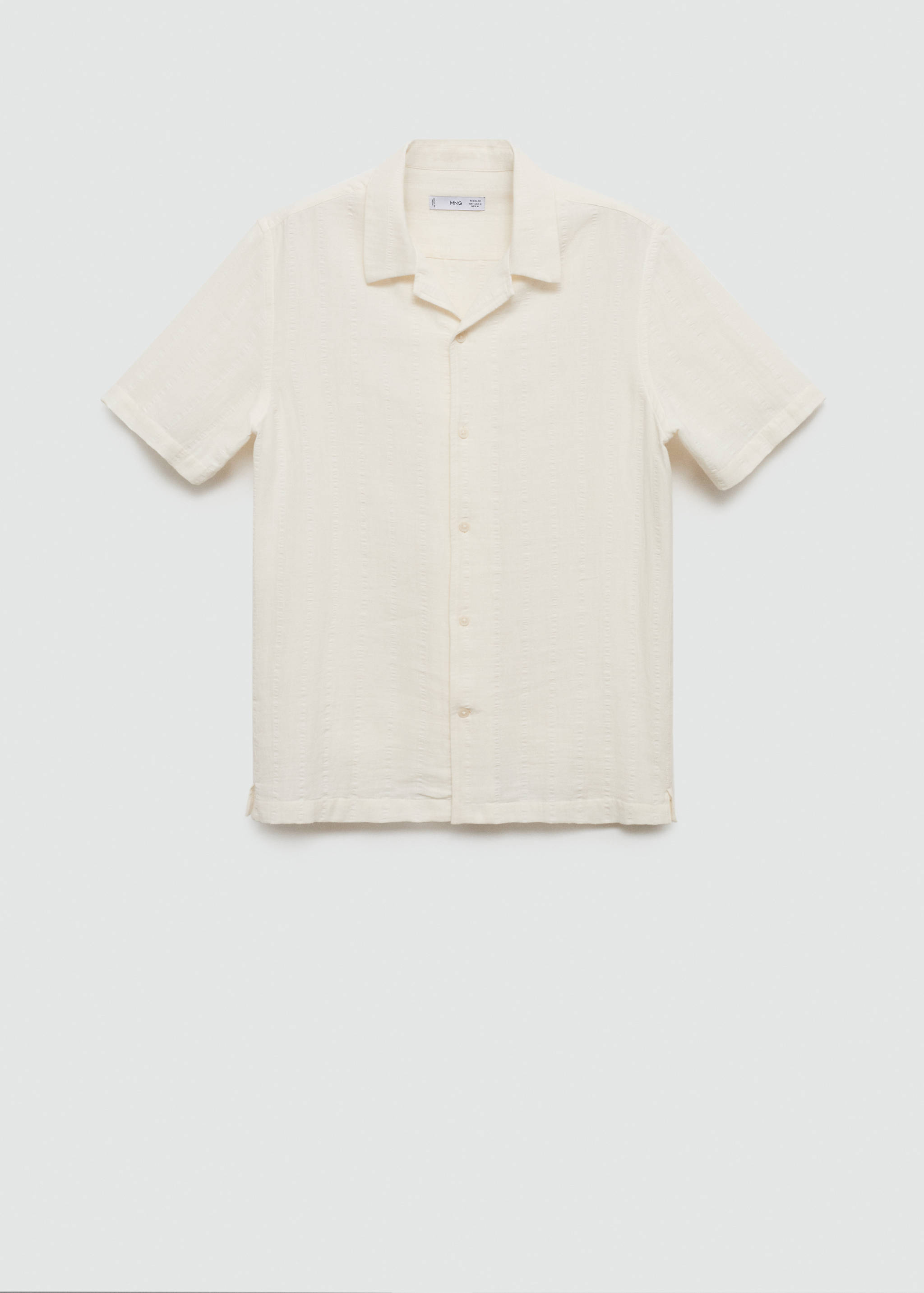 Chemise regular-fit coton seersucker - Article sans modèle