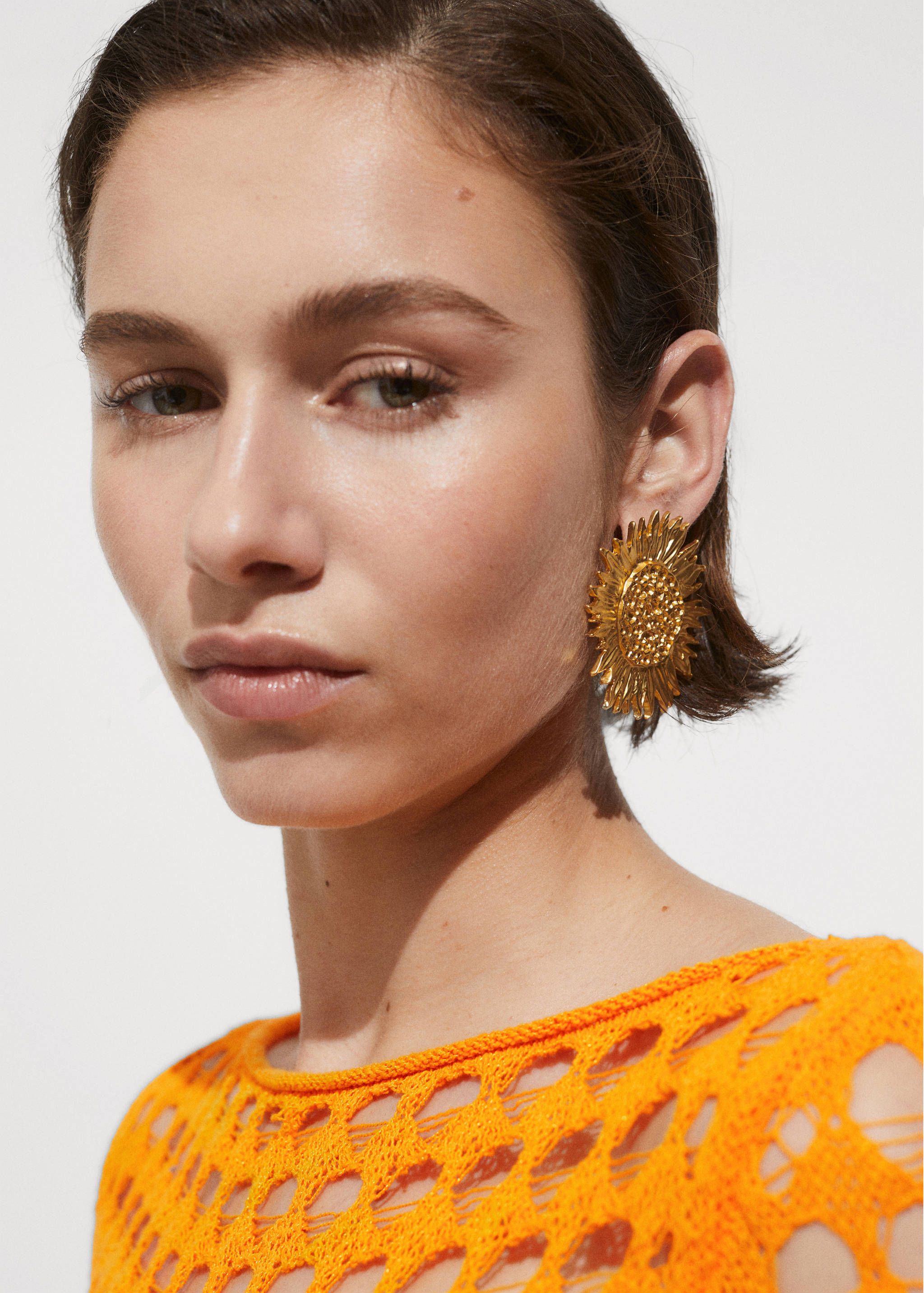 Maxi flower earrings - General plane
