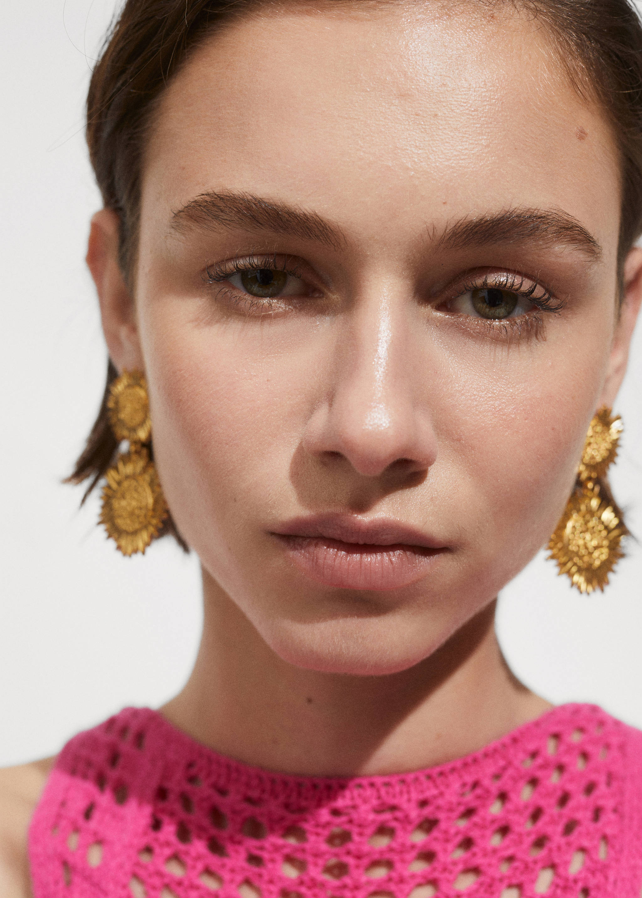 Pendientes colgantes flores - Plano general