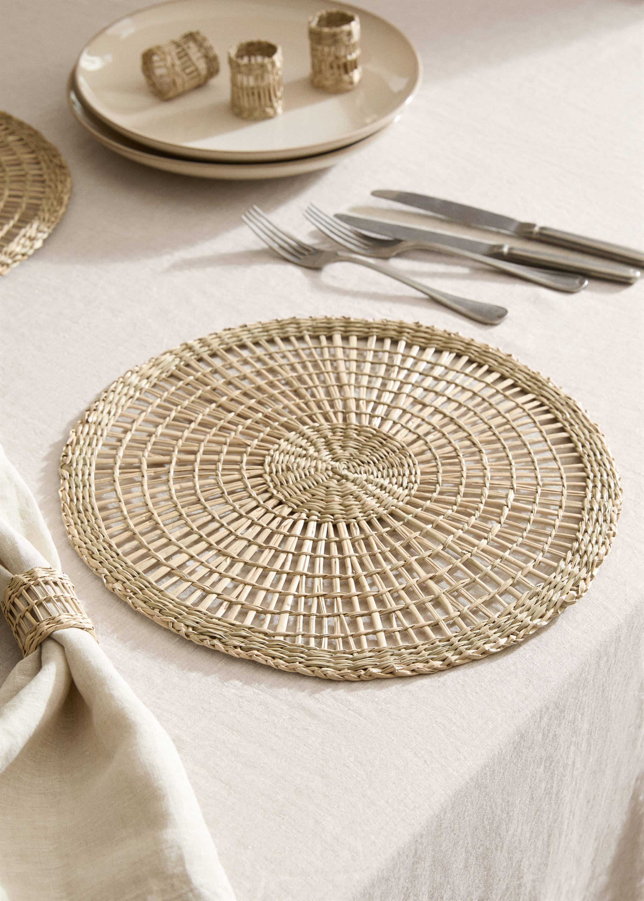 Set de table fibres naturelles - Plan général