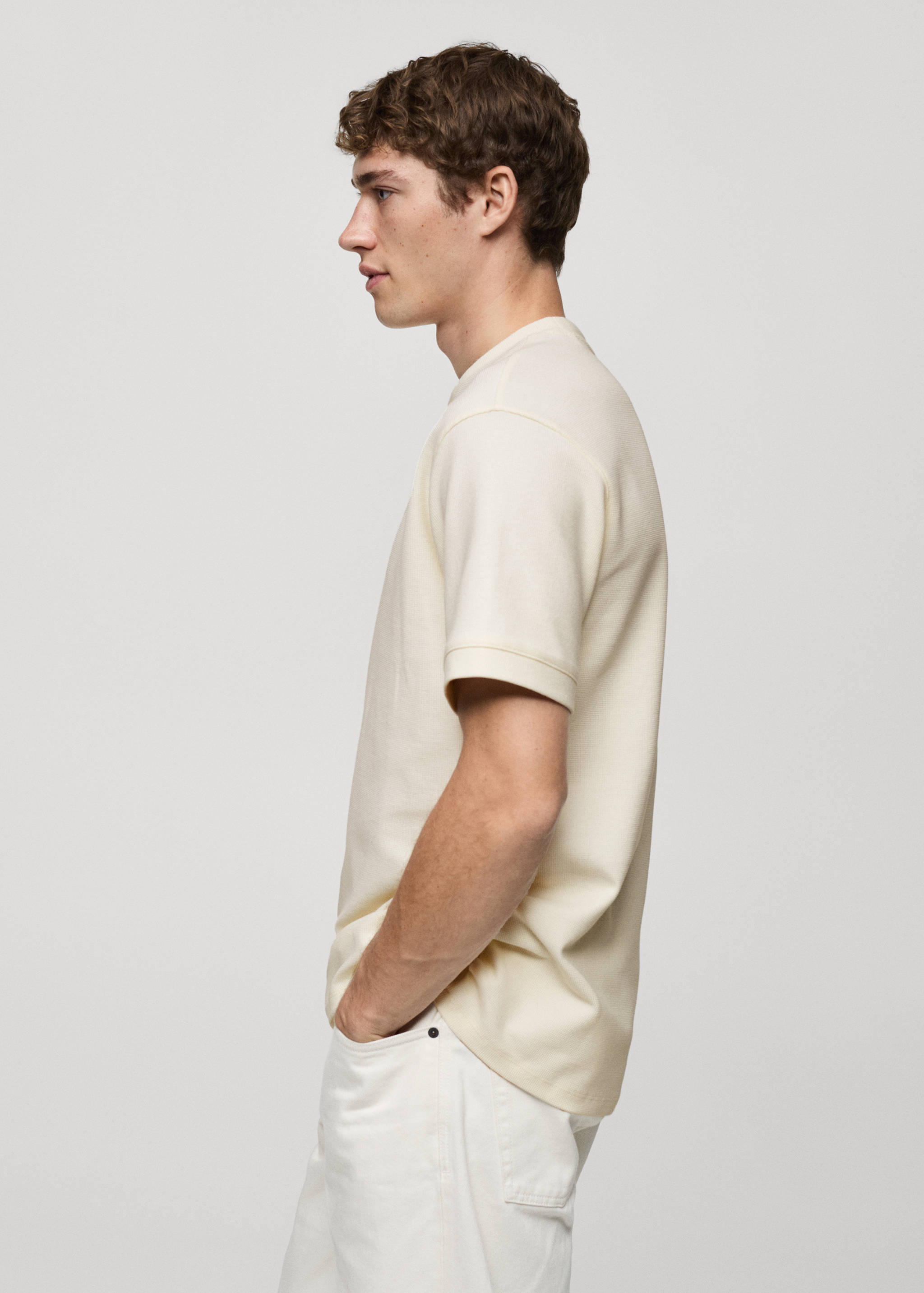 T-shirt with regular-fit structure - Details of the article 2