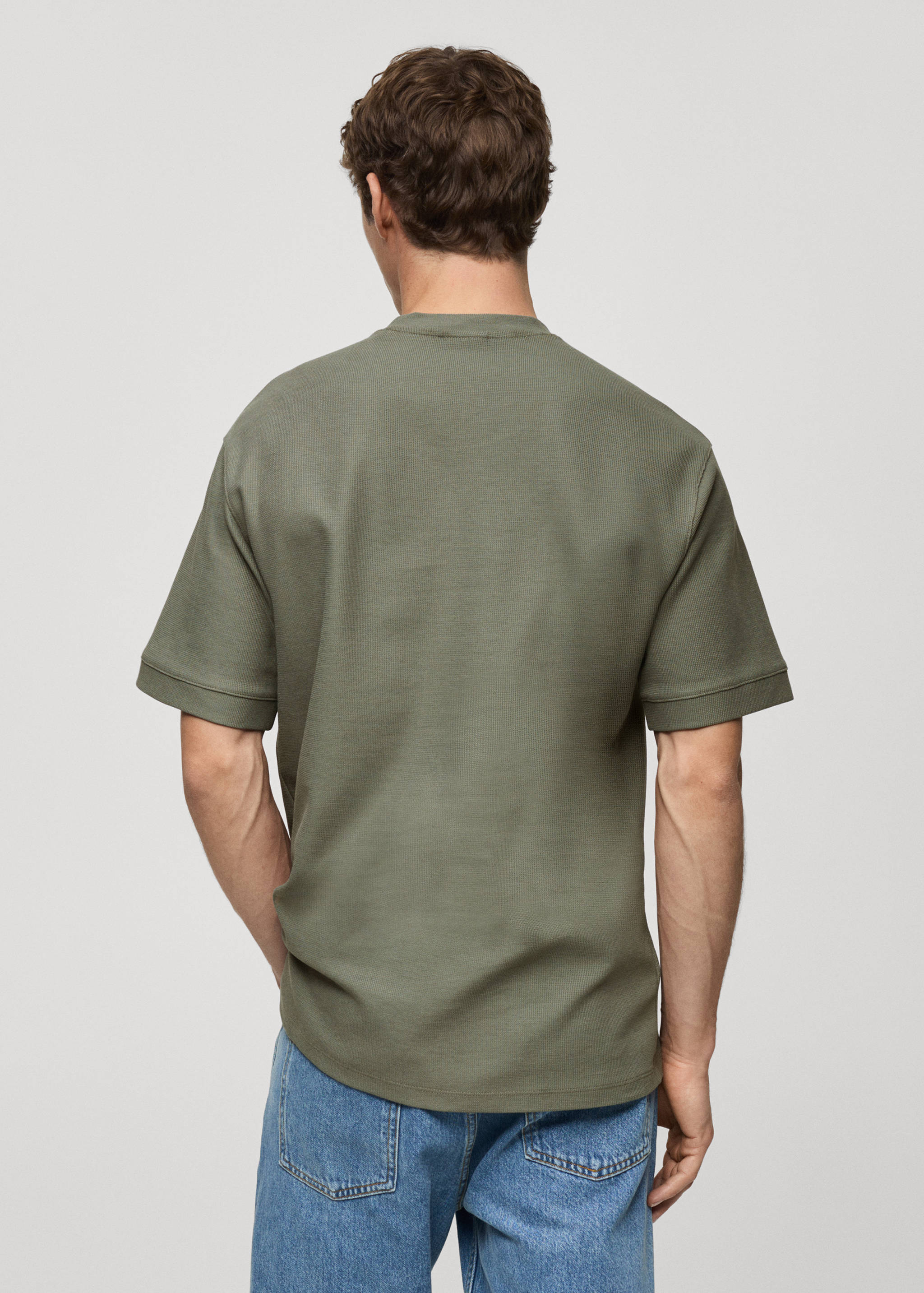 T-shirt with regular-fit structure - Reverse of the article
