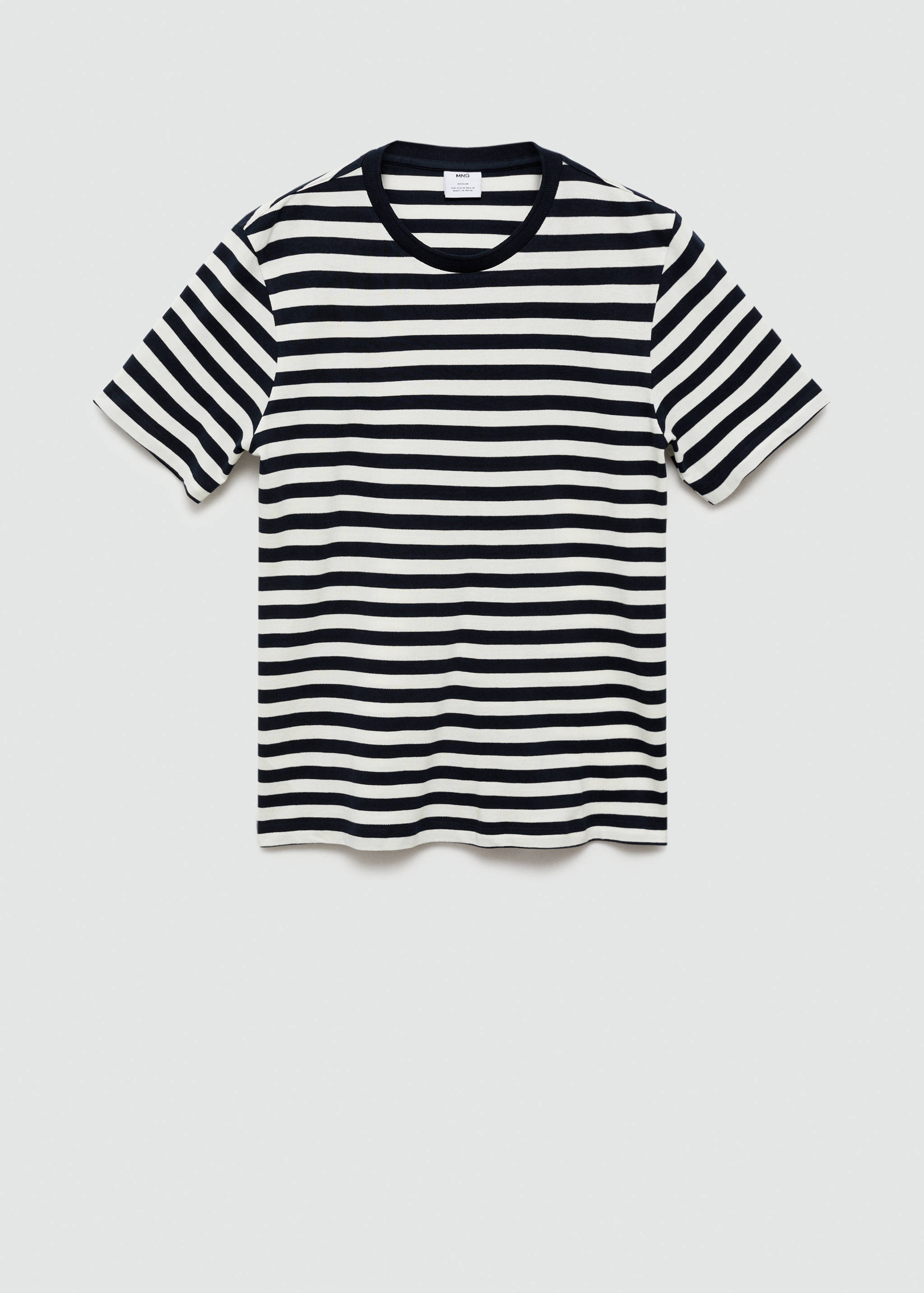 100% cotton regular-fit striped t-shirt - Article without model