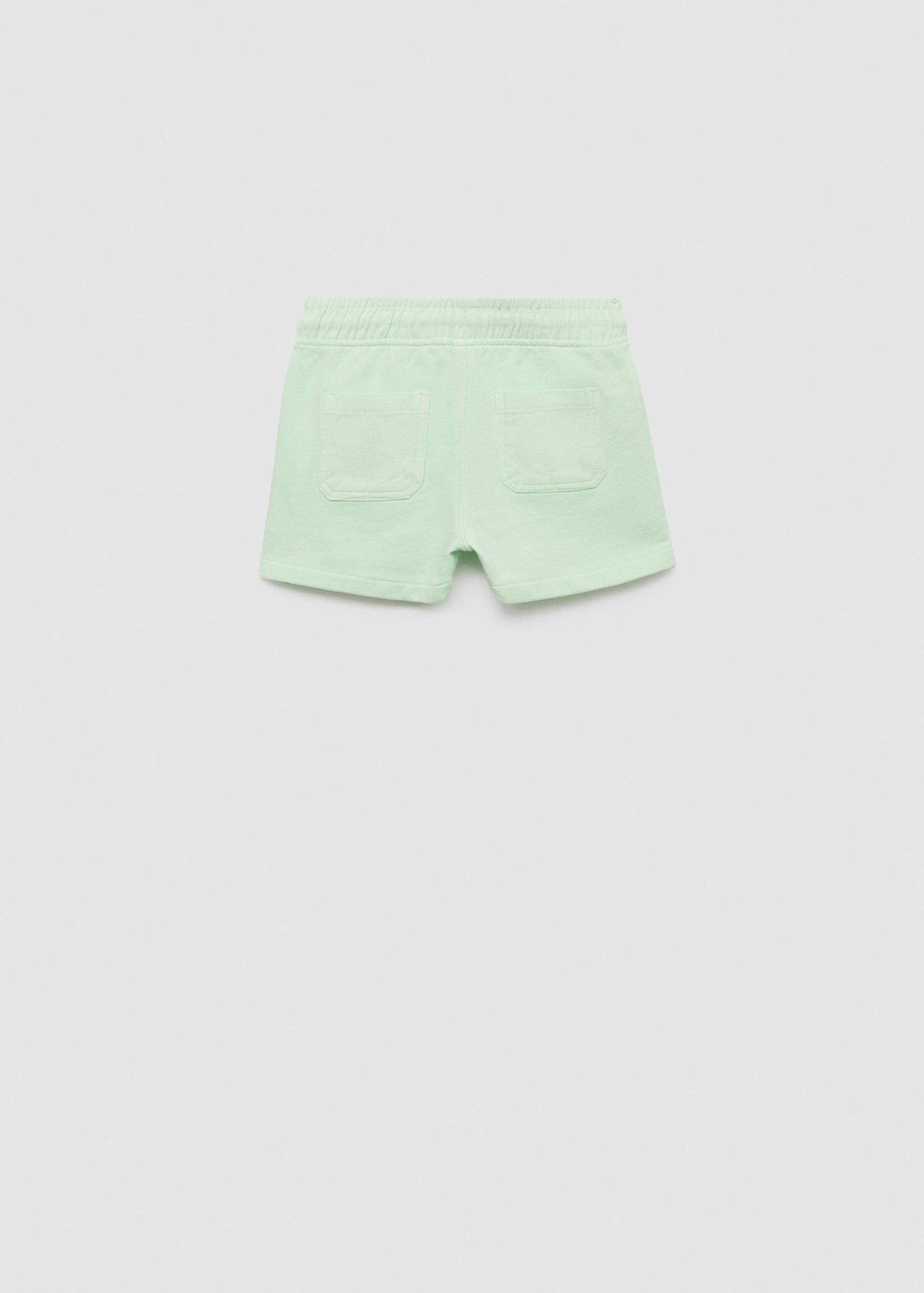 Elastic waist cotton Bermuda shorts - Reverse of the article