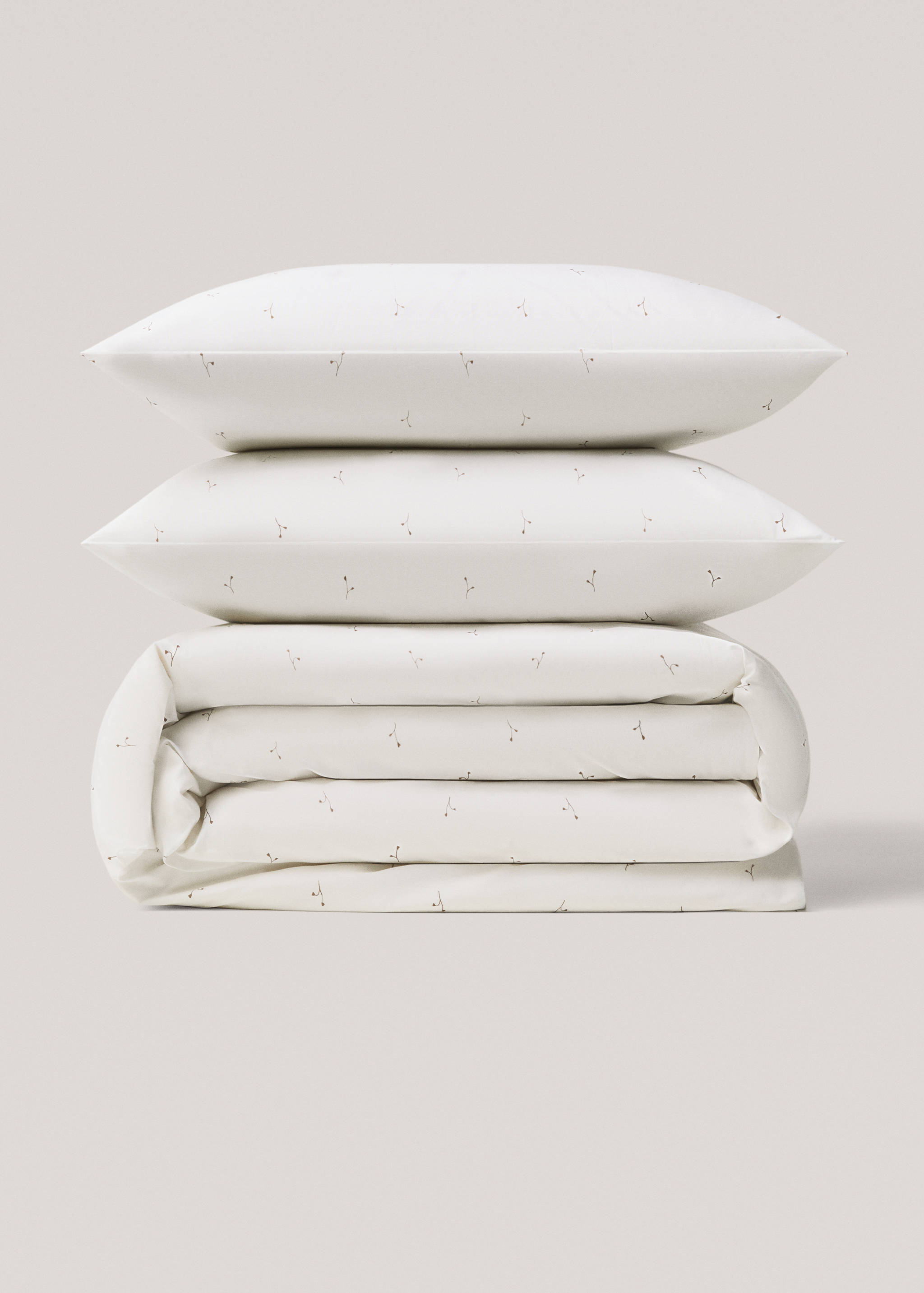 Floral-print duvet cover for queen bed - Article without model