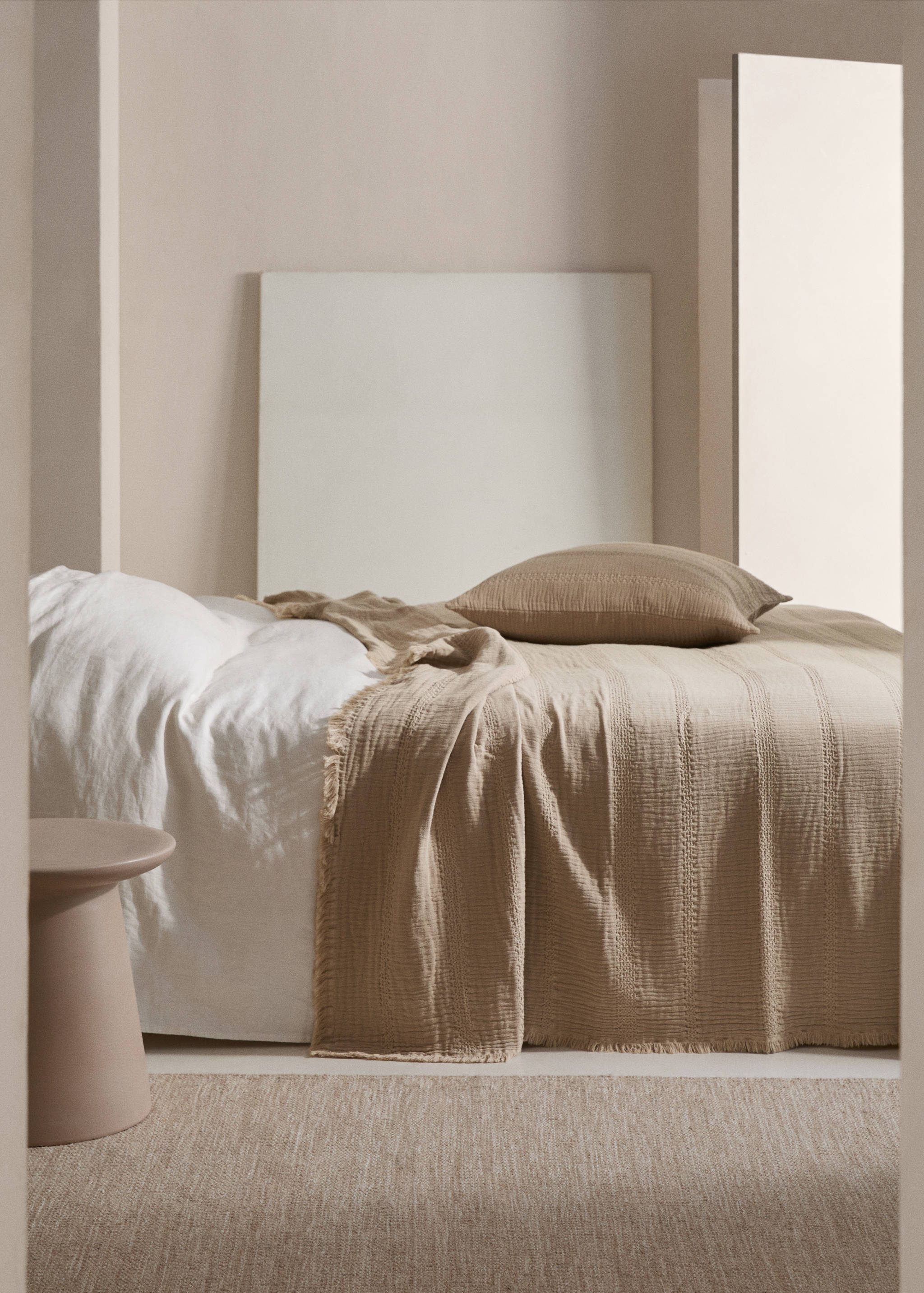 Textured cotton bedspread - General plane