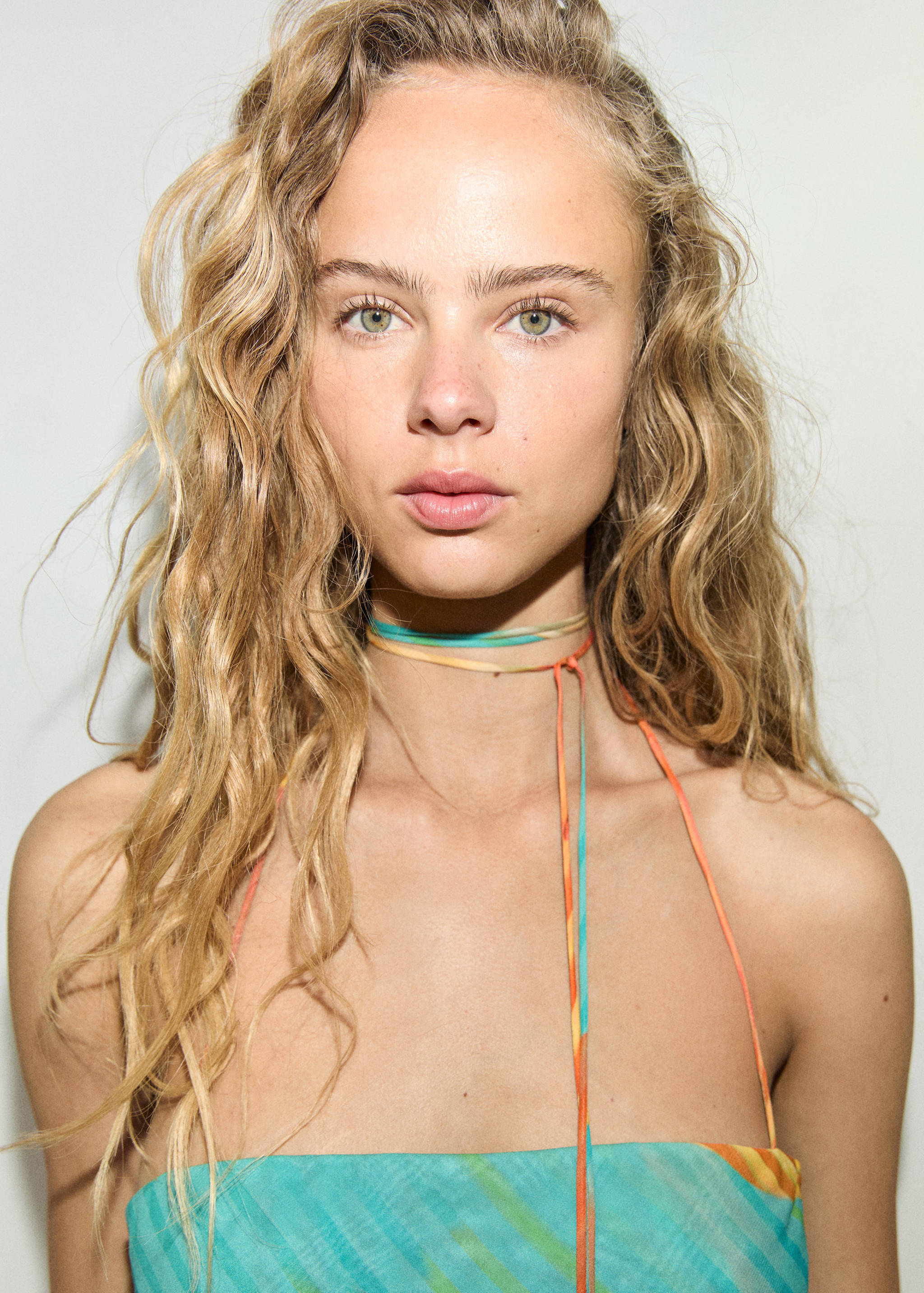 Robe imprimée encolure retournée - Détail de l'article 1