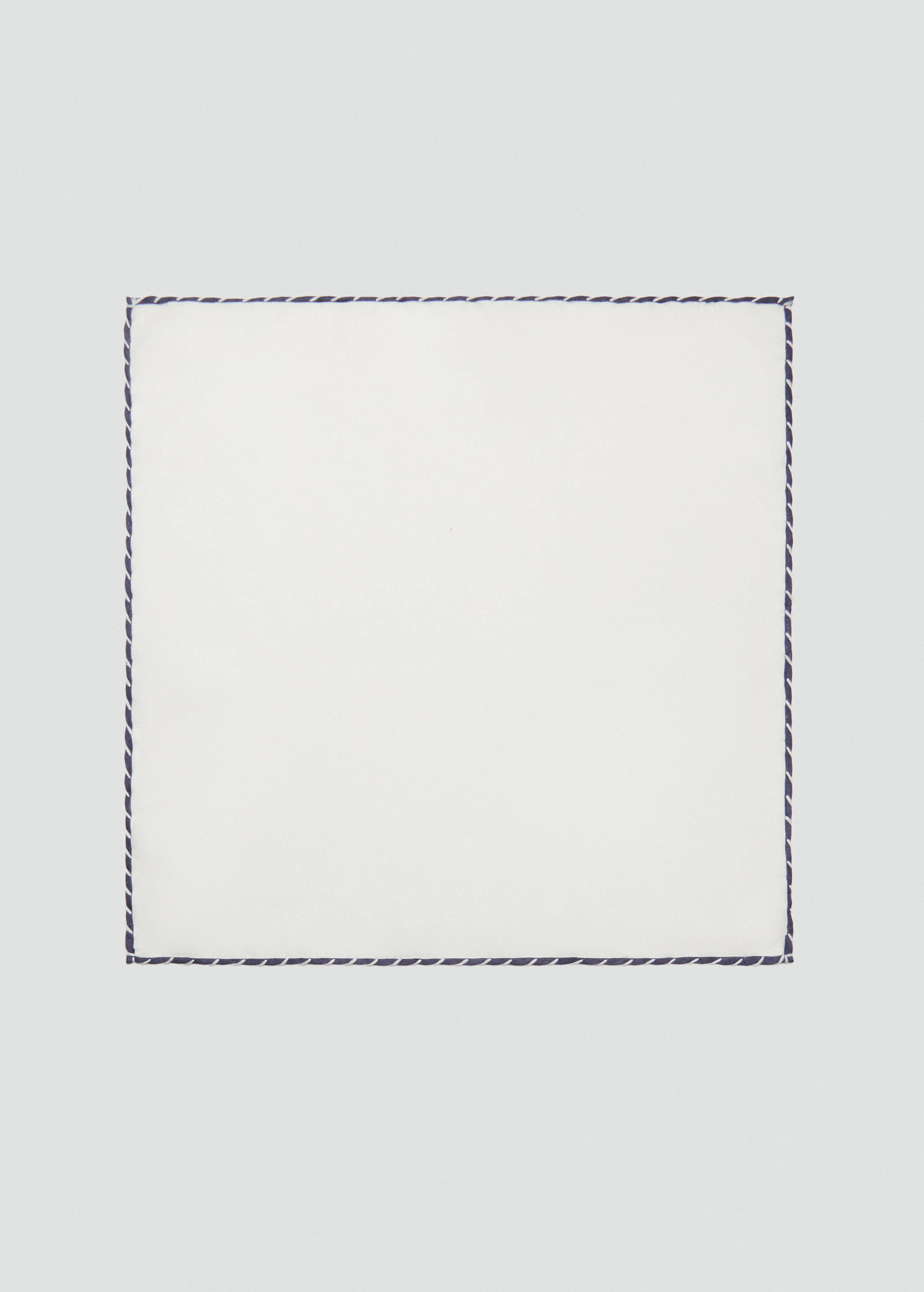 100% silk embroidered pocket handkerchief - Article without model