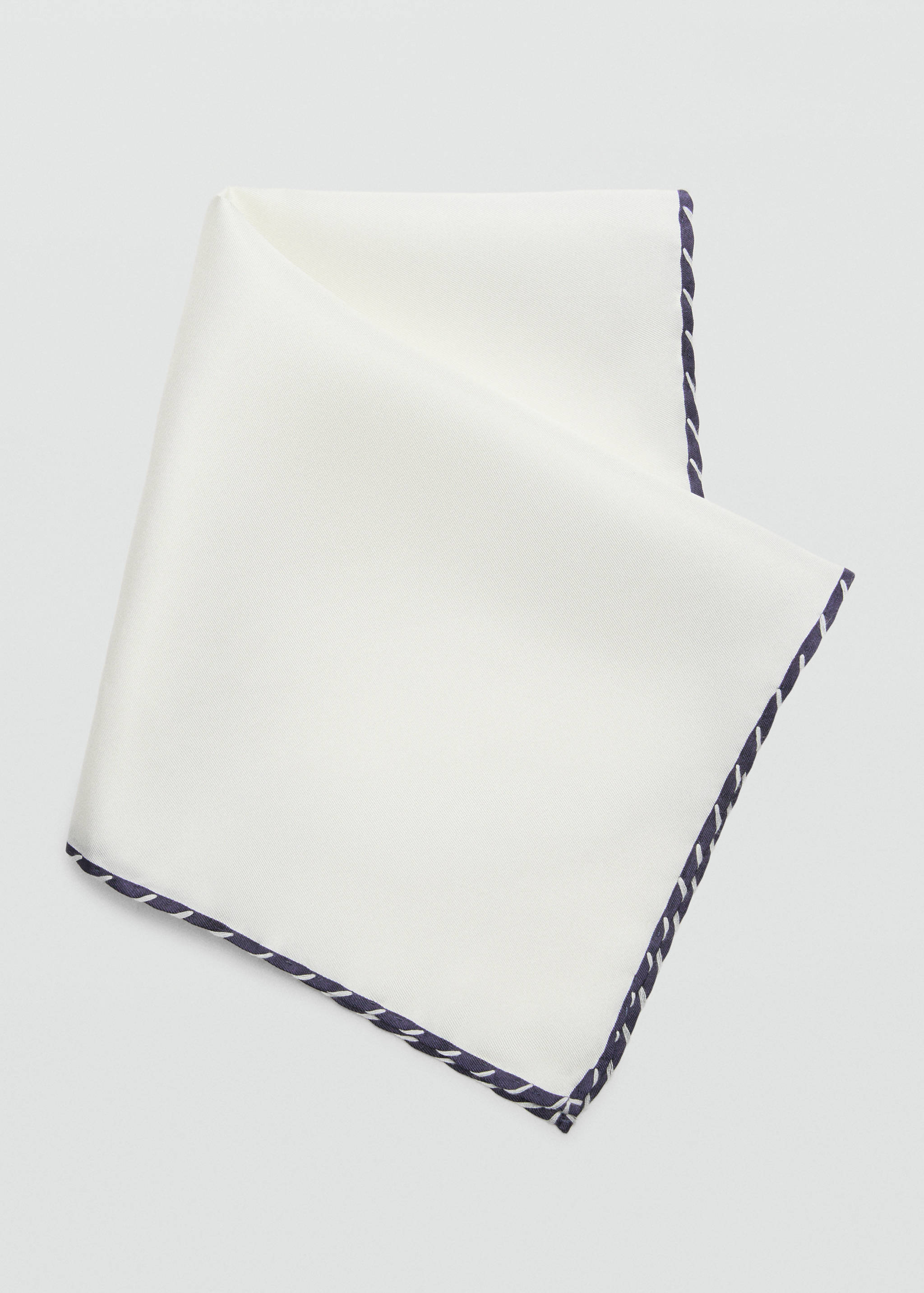 100% silk embroidered pocket handkerchief - Details of the article 1