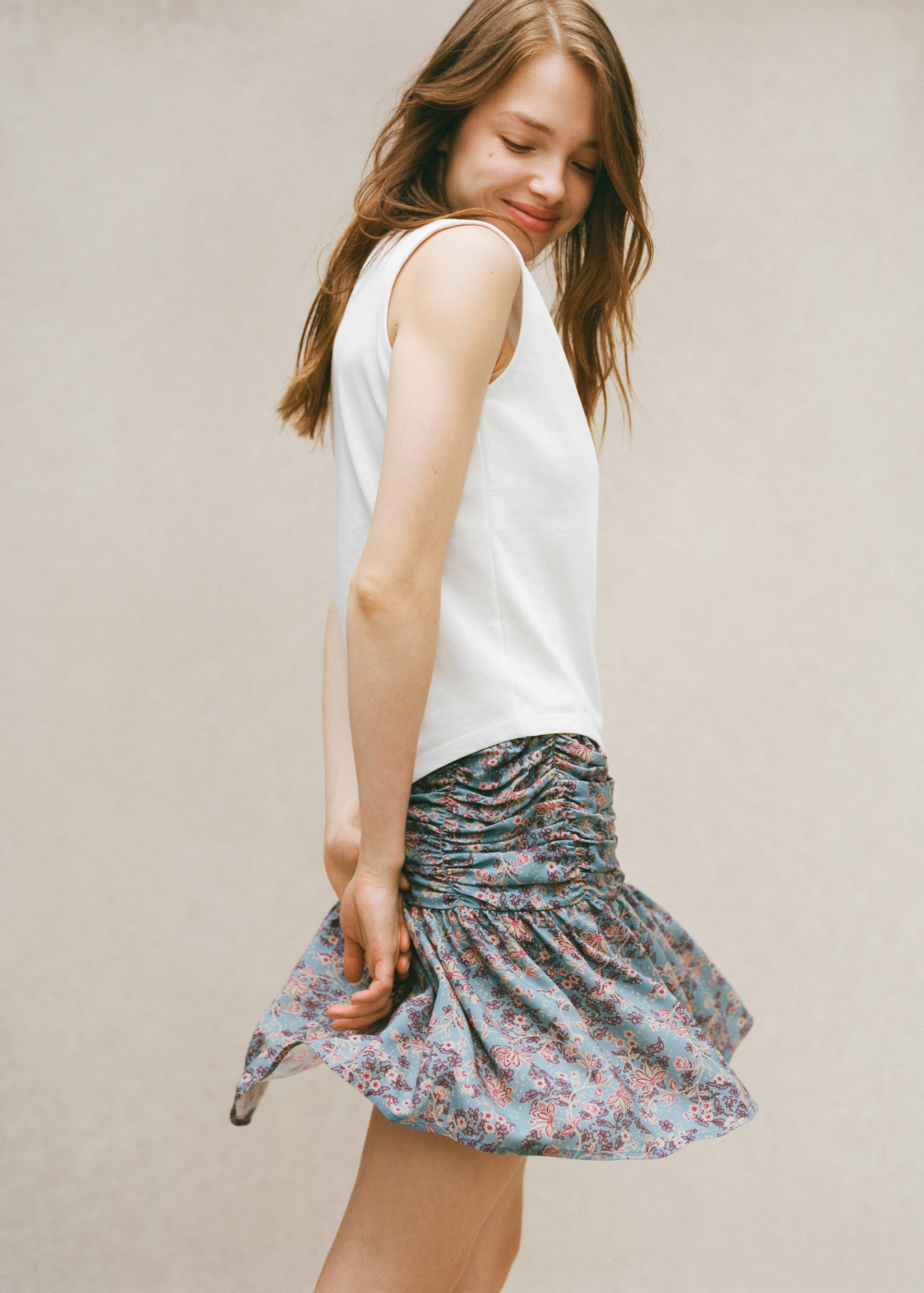 Floral print skirt - Details of the article 5