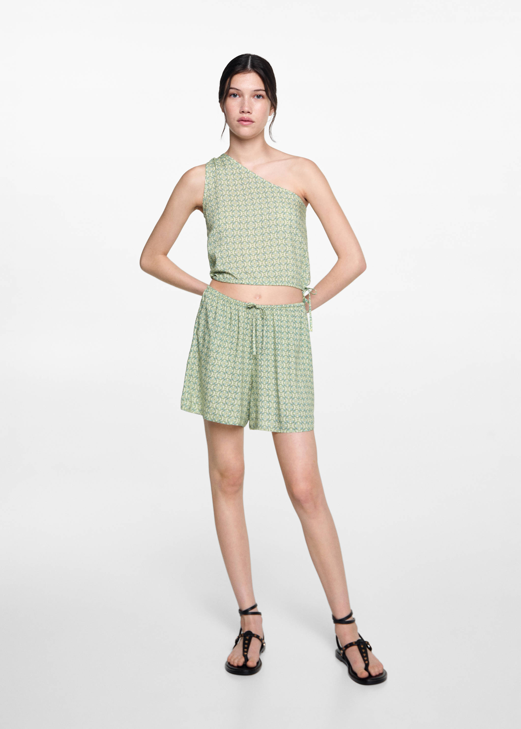Geometric-print shorts - General plane