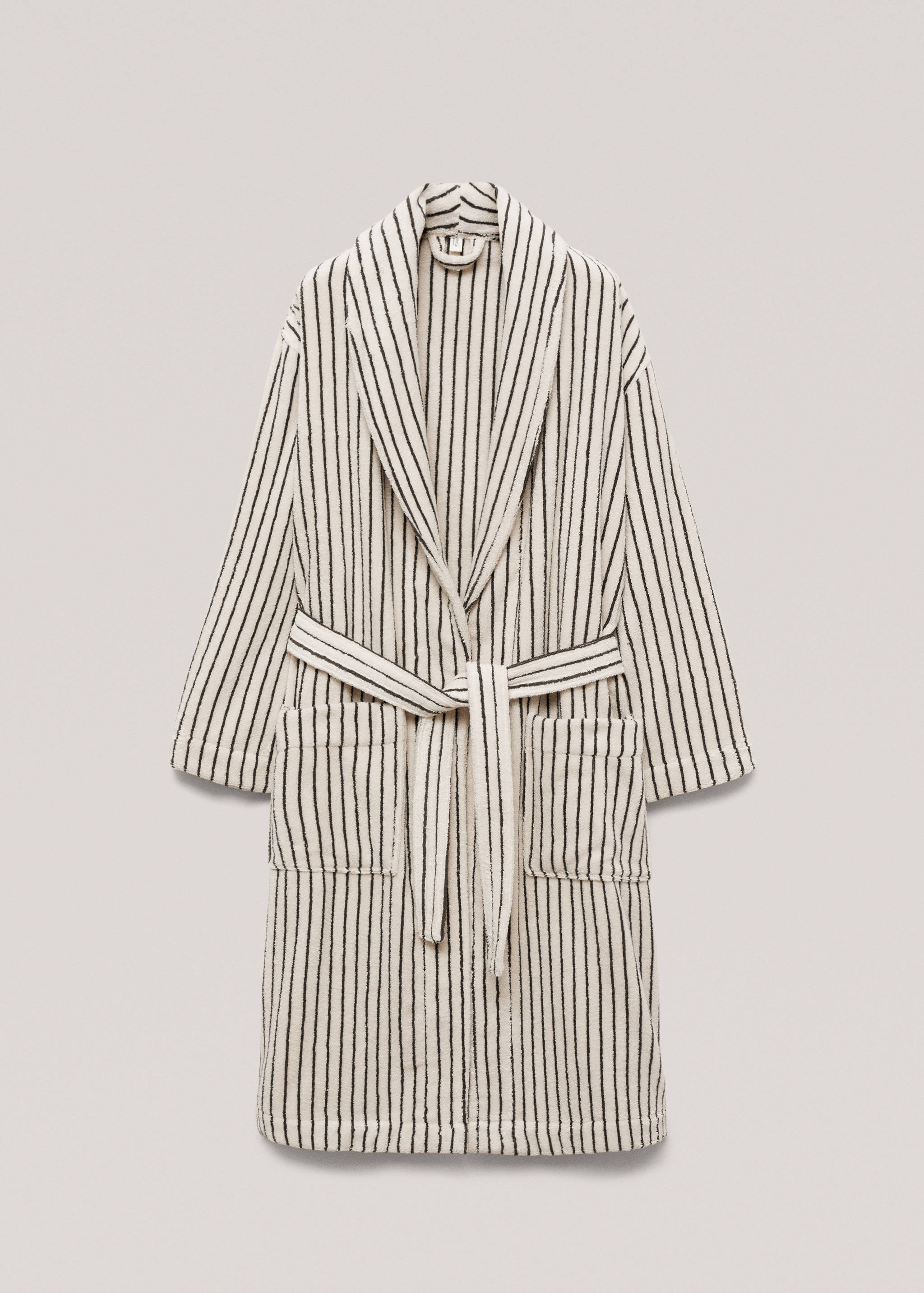 100% cotton striped bathrobe - Article without model