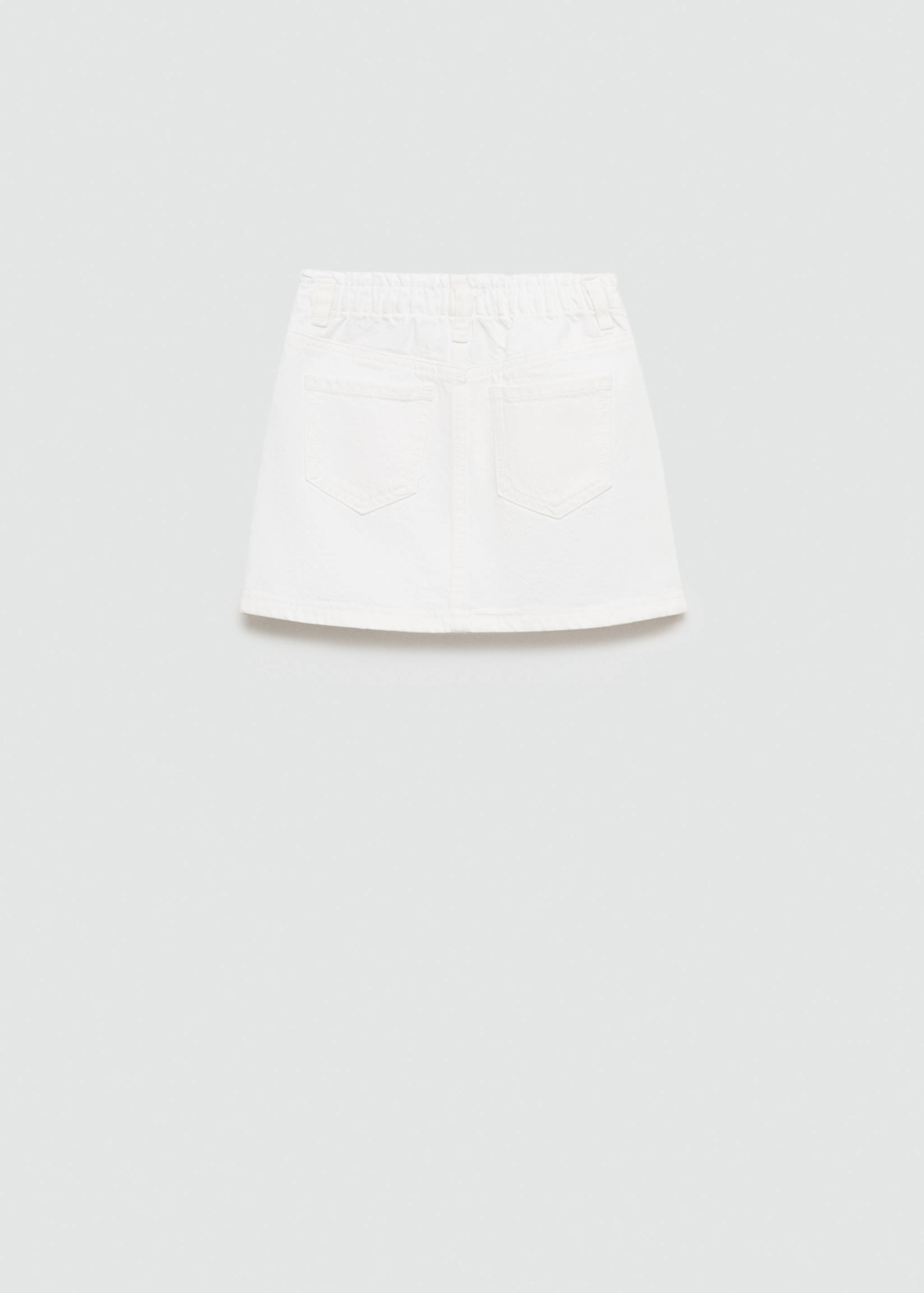 Paperbag denim skirt - Reverse of the article