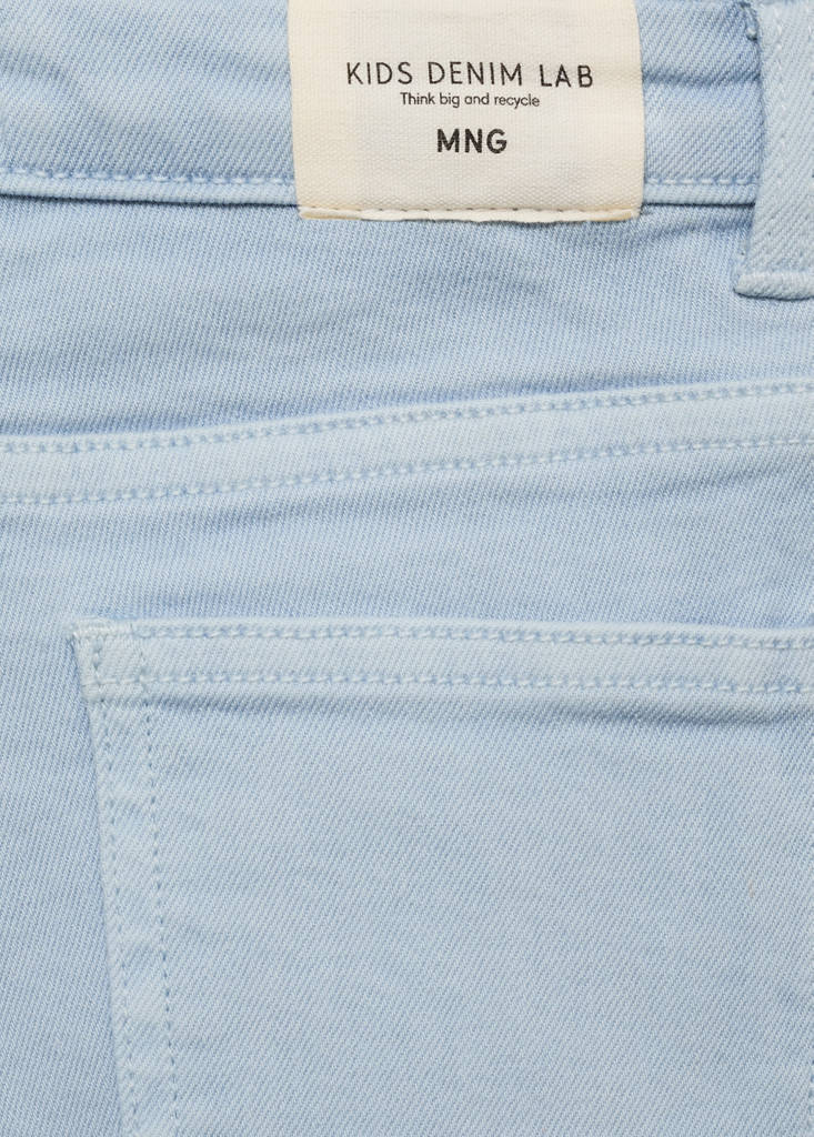Flared jeans with slits — China Blue