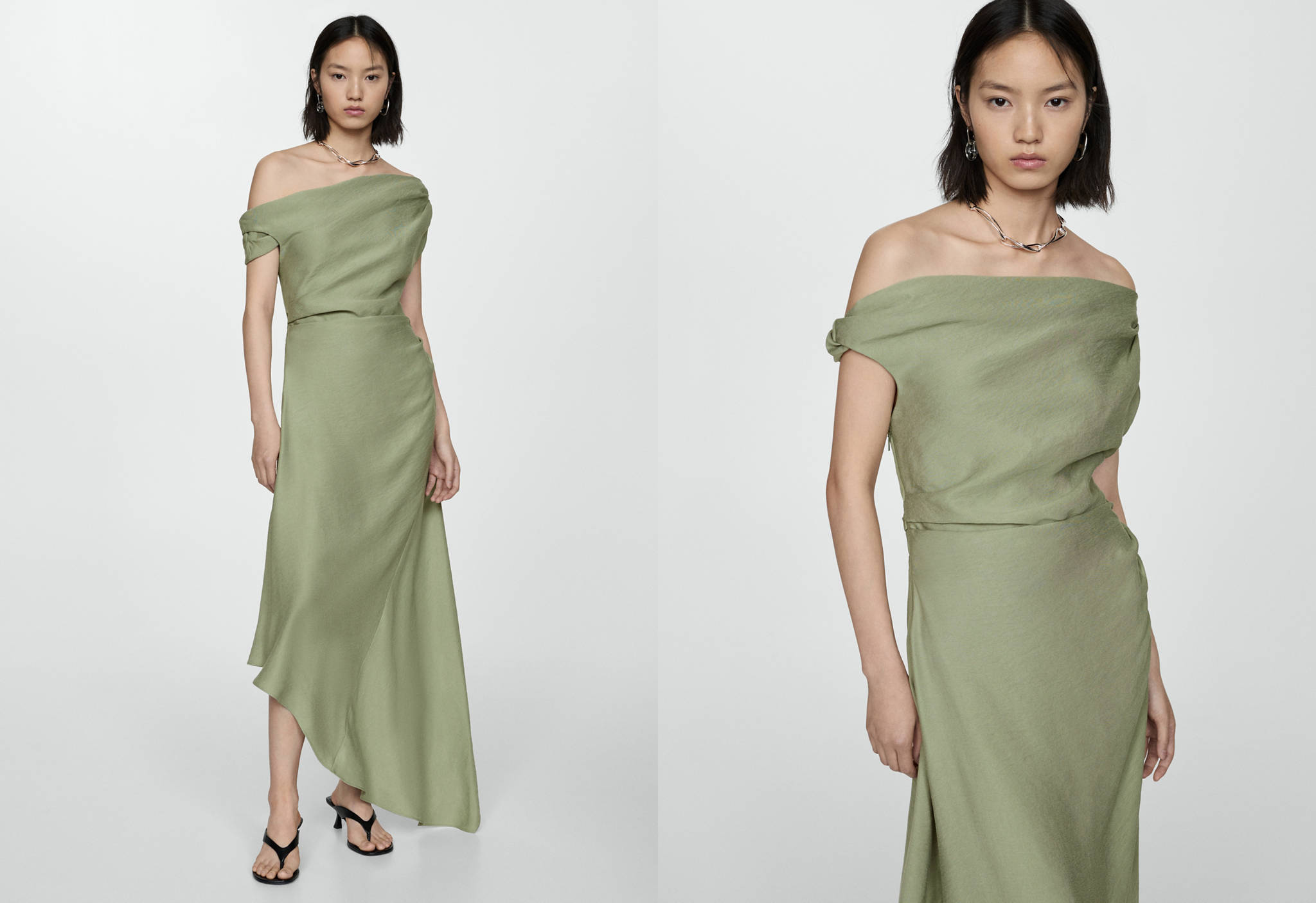 Asymmetrical pleated dress - Panoramic plane
