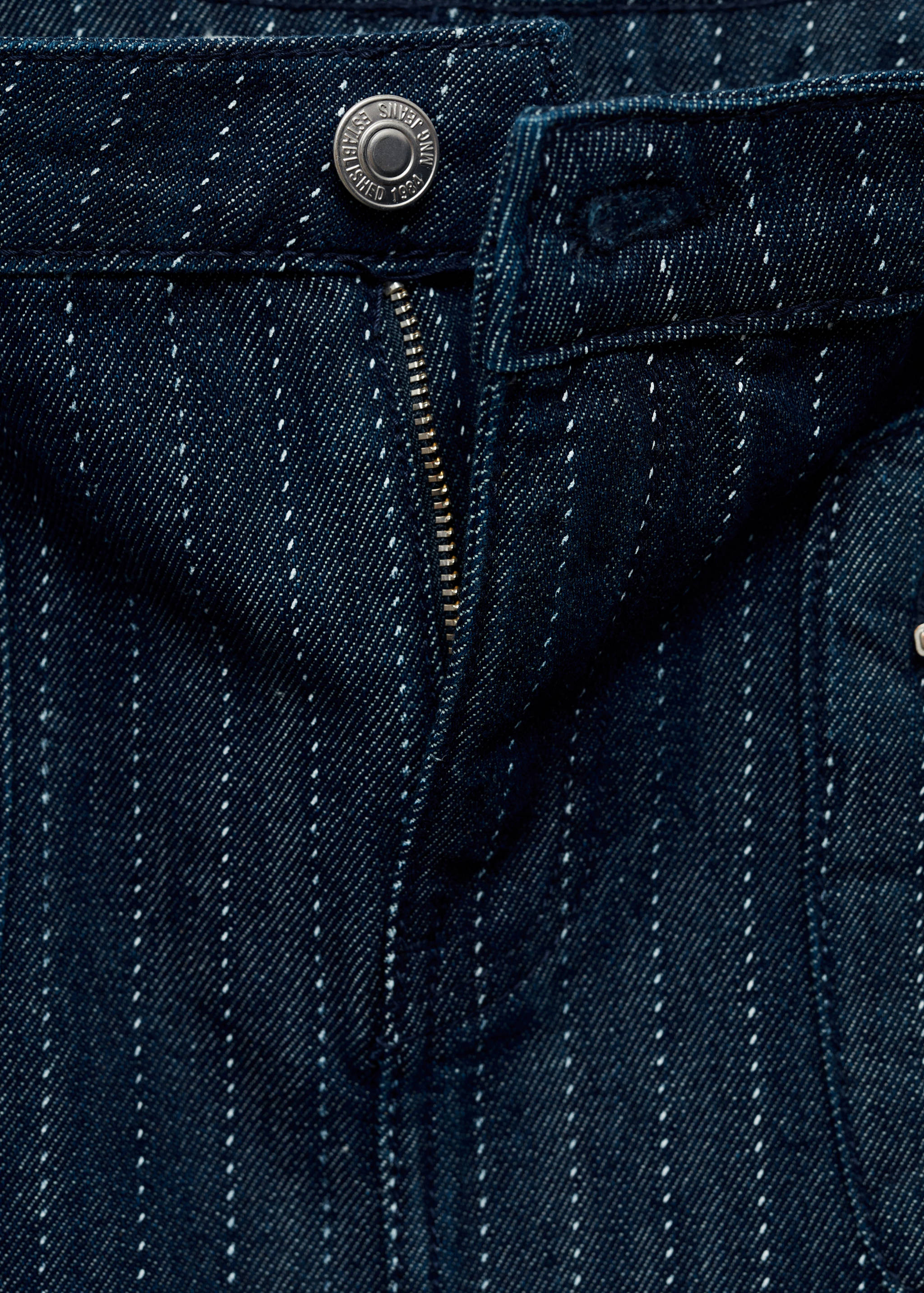 Denim mini-skirt with seam detail - Details of the article 8