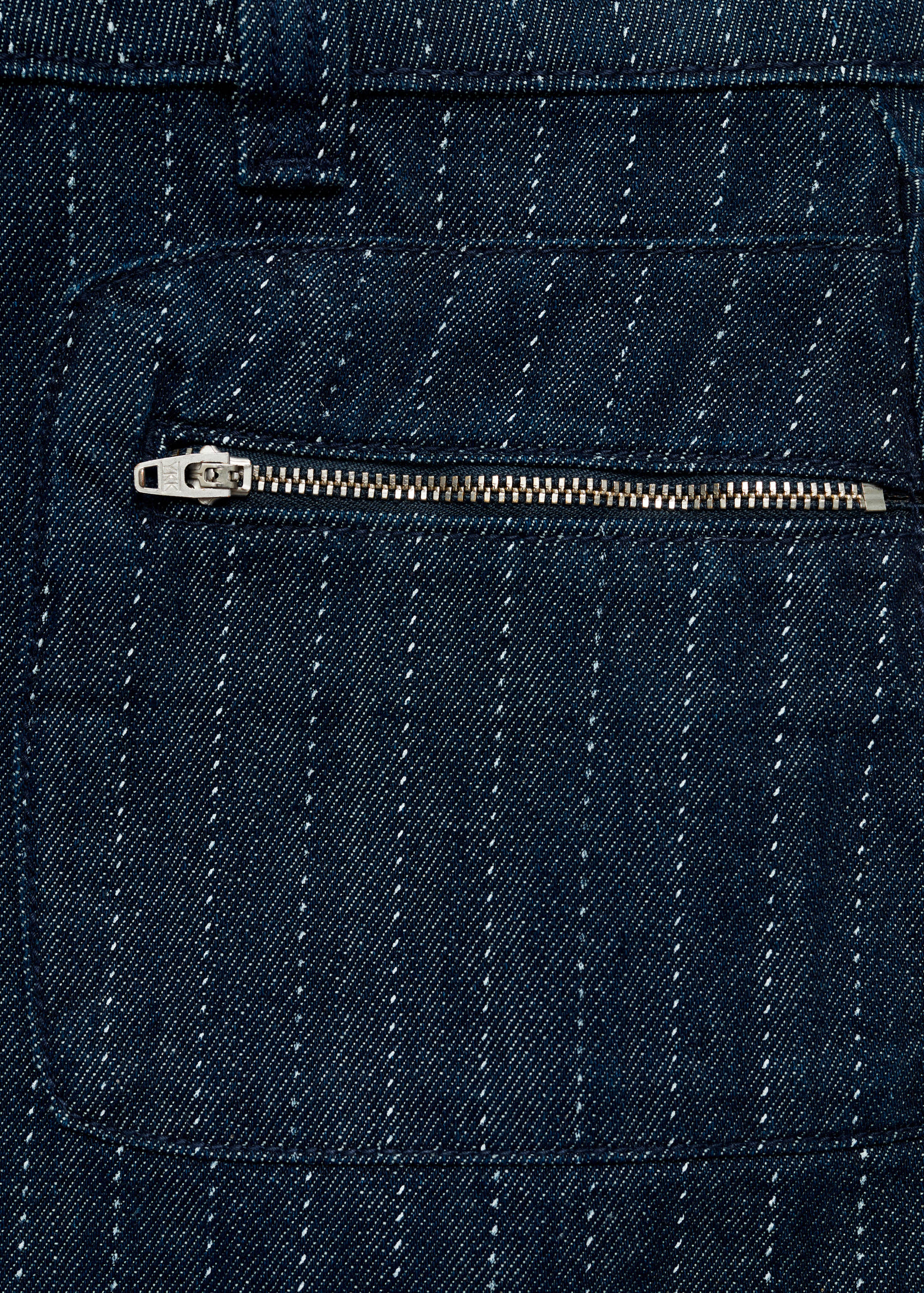 Denim mini-skirt with seam detail - Details of the article 0