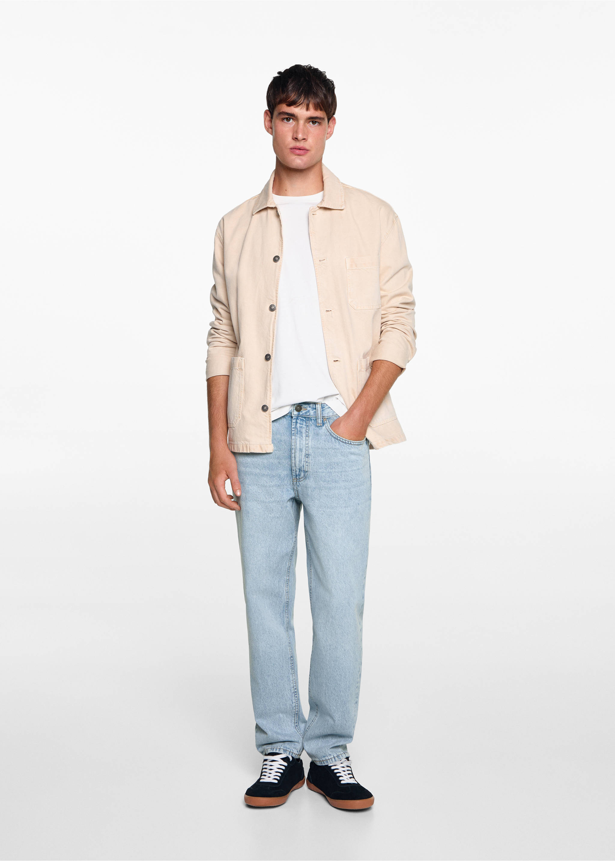 Джинсы regular fit - Общий план, Светло-синий. Ref: 77041508-00.
