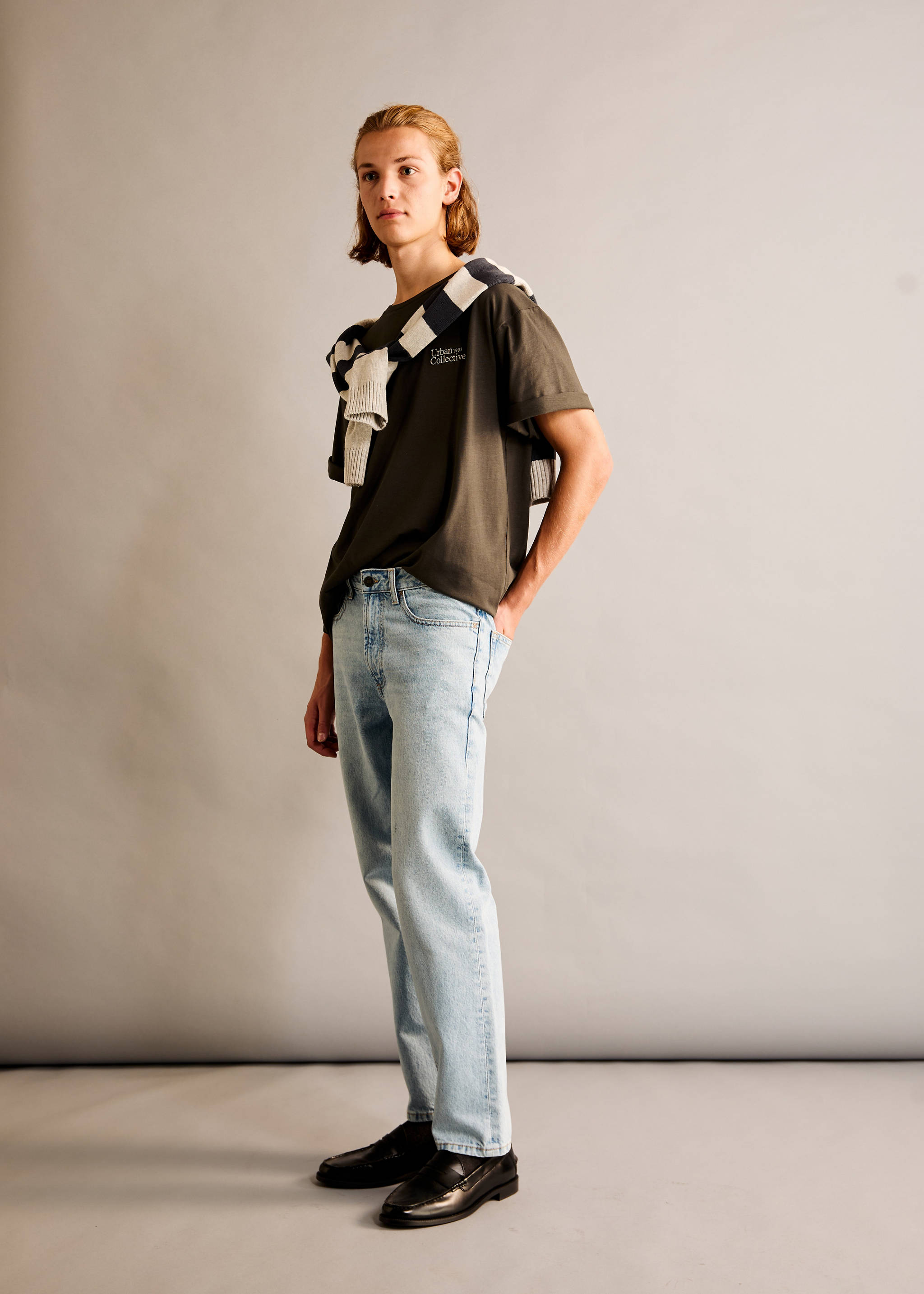Джинсы regular fit - Деталь изделия 5, Светло-синий. Ref: 77041508-00.