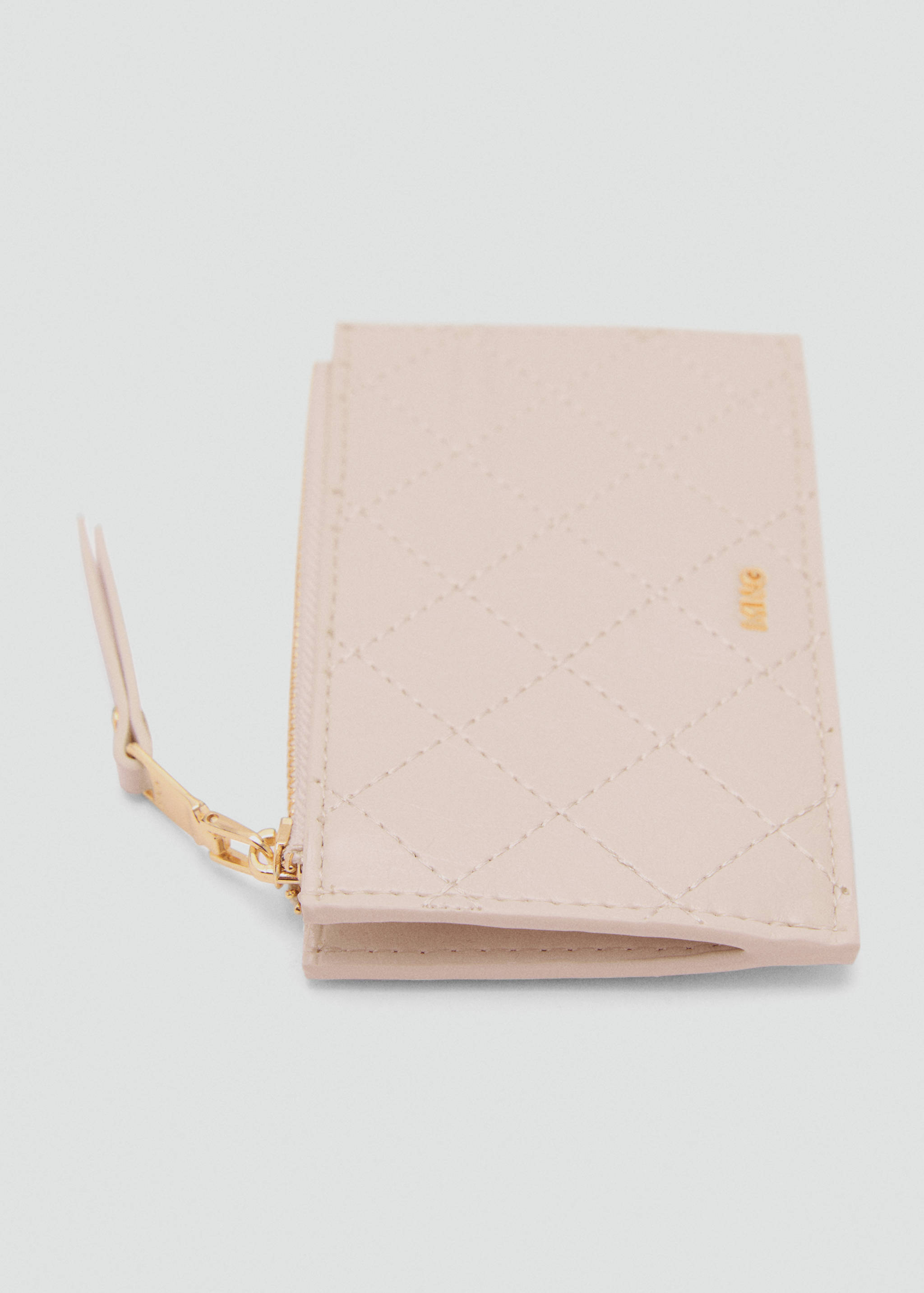 Card holder with decorative stitching - Medium plane