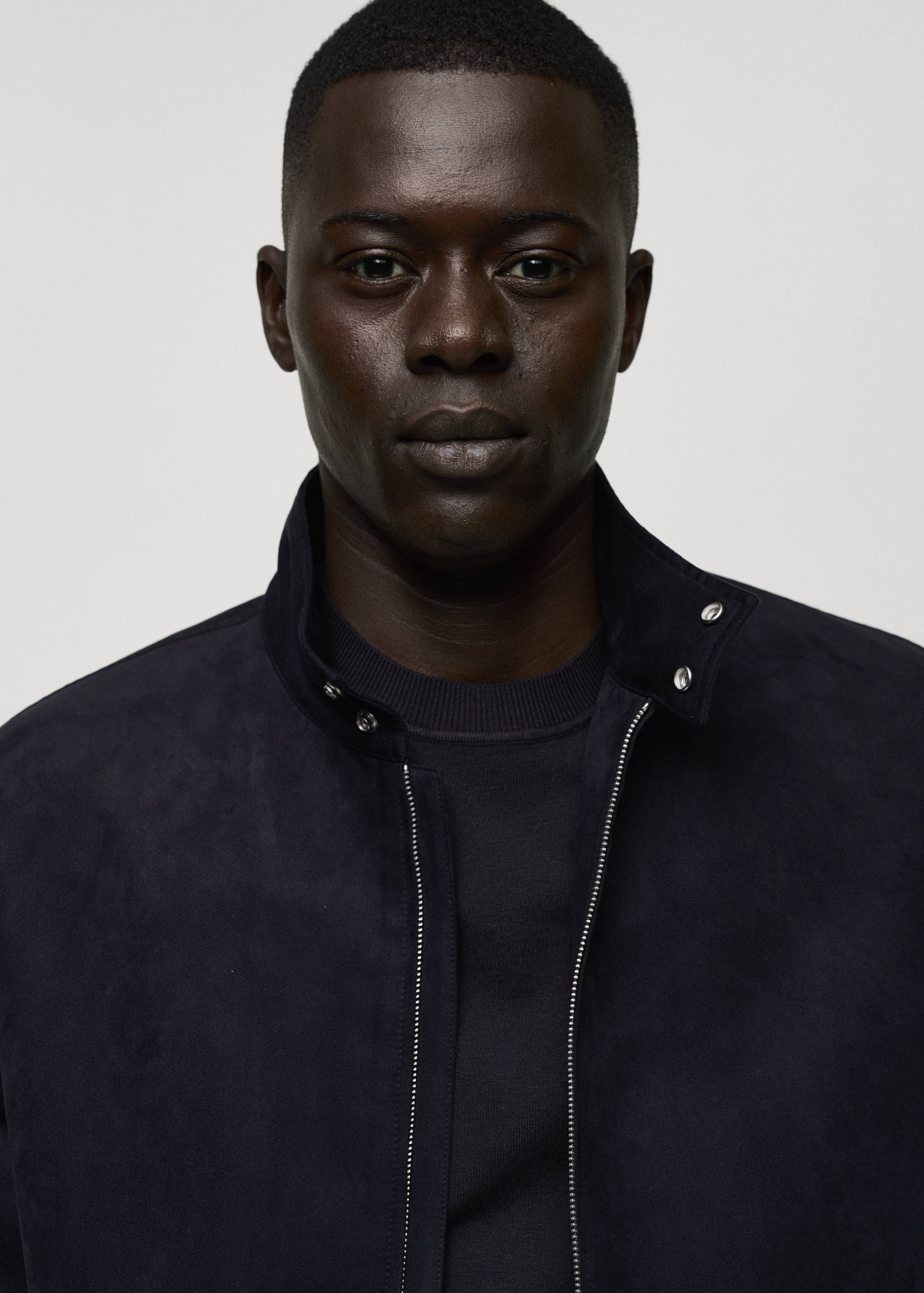 Suede-effect jacket with zip - Details of the article 1