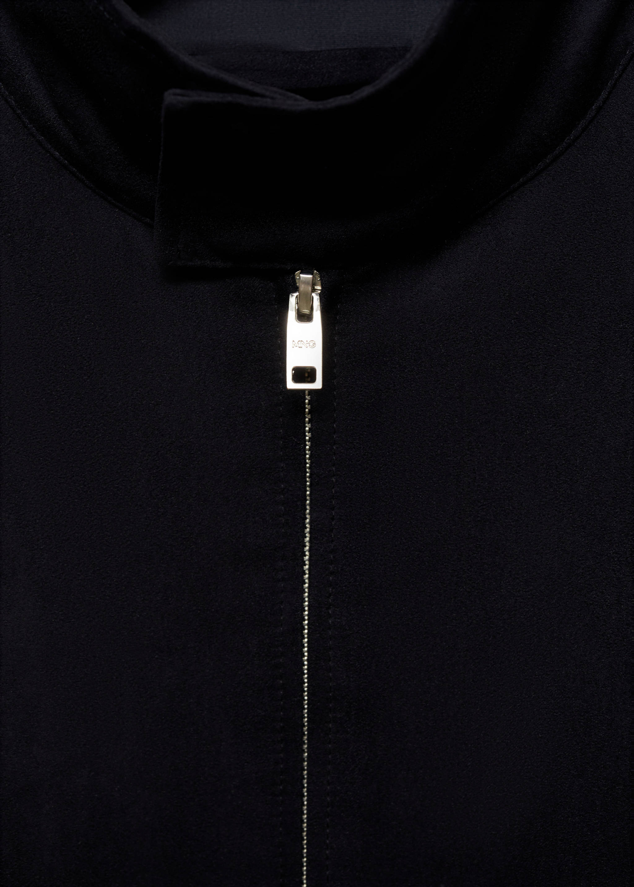 Suede-effect jacket with zip - Details of the article 8